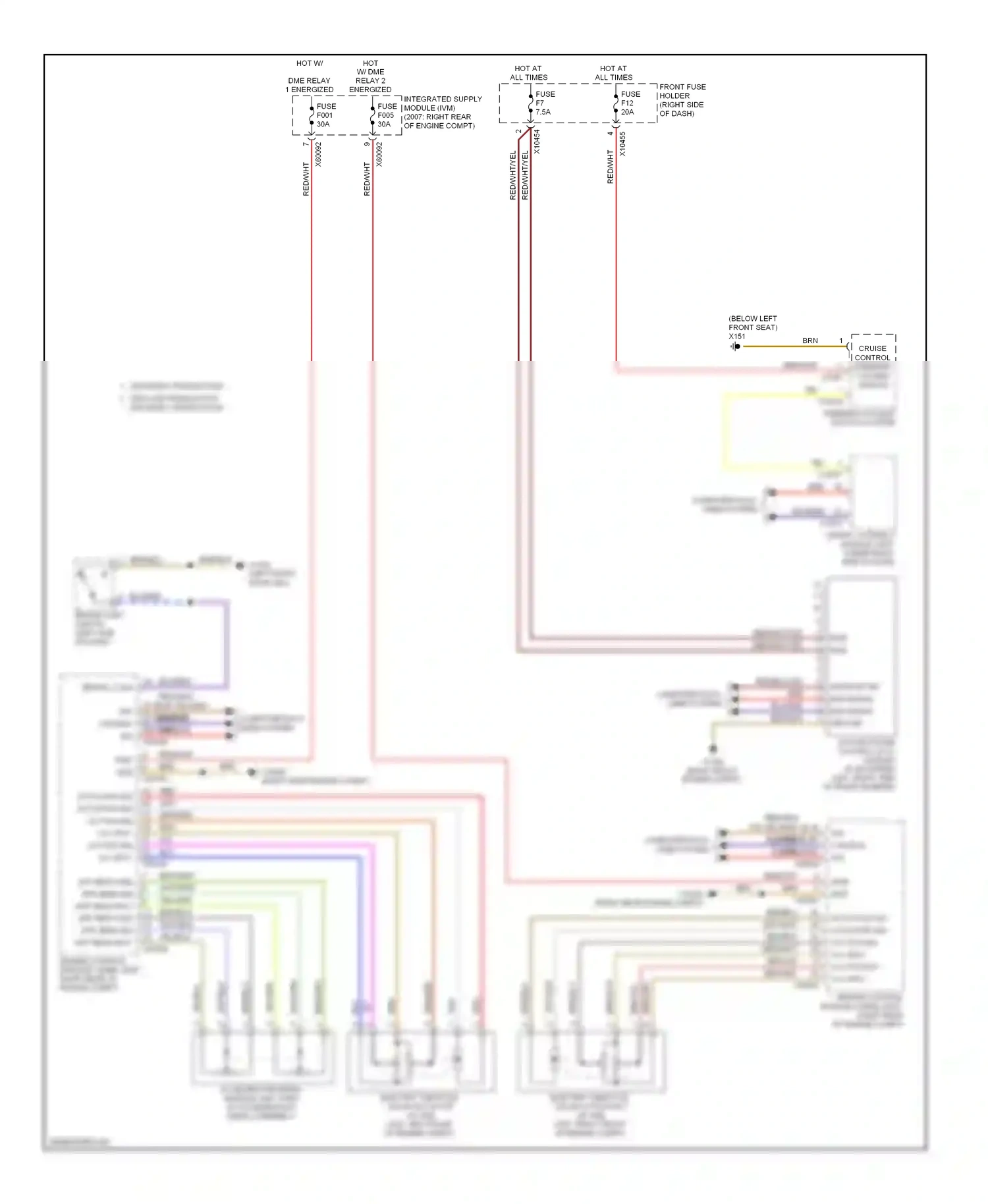 BMW 7 series E65/E66 facelift (2005-2008) computer data lines system wiring diagram  (13 of 89)