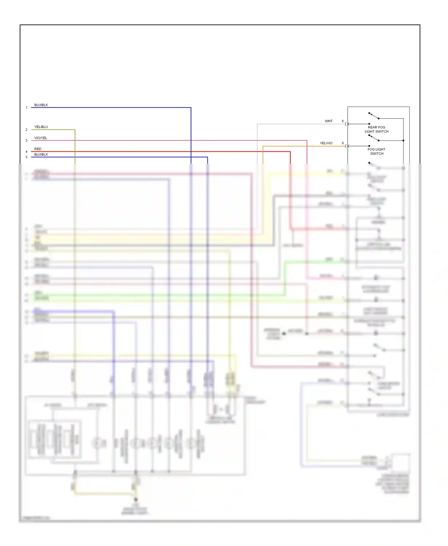 BMW 7 series E65/E66 facelift (2005-2008) control module xenon headlight wiring diagram  (5 of 6)