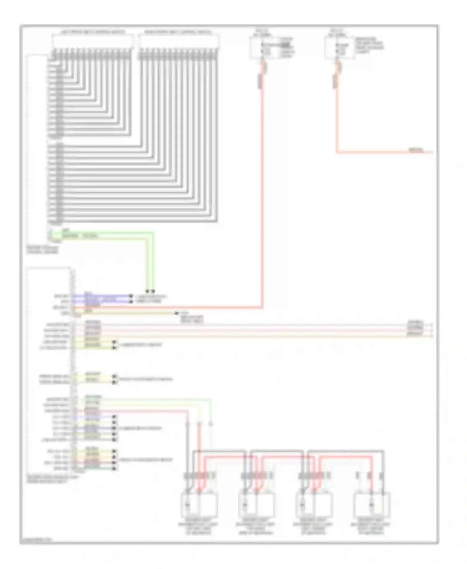 Wiring diagram front fuse for BMW 7 series E65/E66 facelift (2005-2008) (3 of 7)