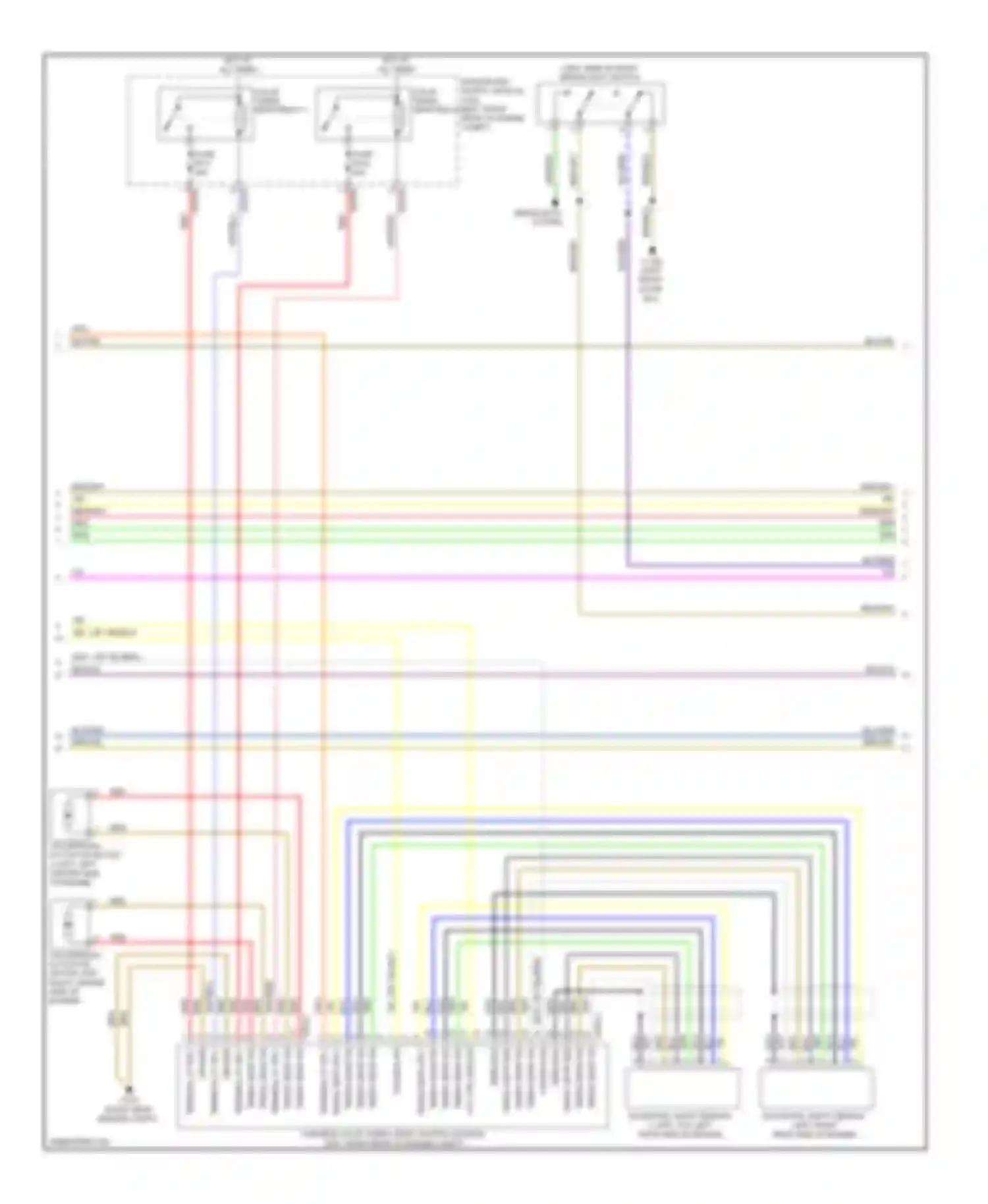 Wiring diagram headlights system for BMW 7 series E65/E66 facelift (2005-2008) (3 of 3)