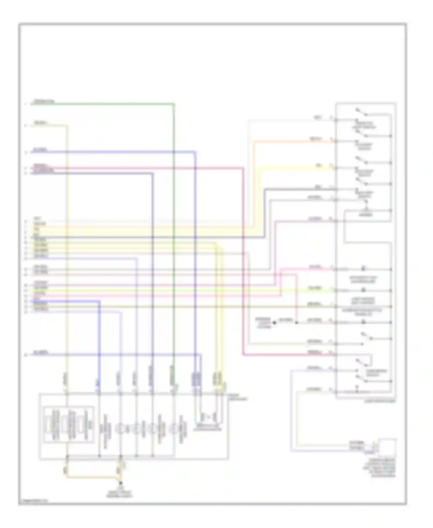Wiring diagram inner direction for BMW 7 series E65/E66 facelift (2005-2008) (2 of 2)