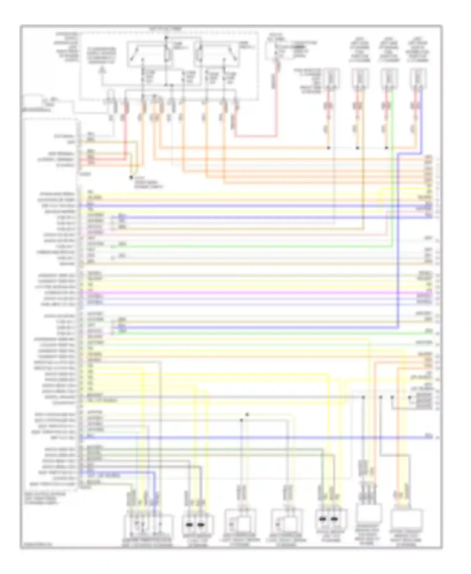Wiring diagram intake pipe press sig intake air temp ref volt sig film air mass meter for BMW 7 series E65/E66 facelift (2005-2008) (1 of 1)
