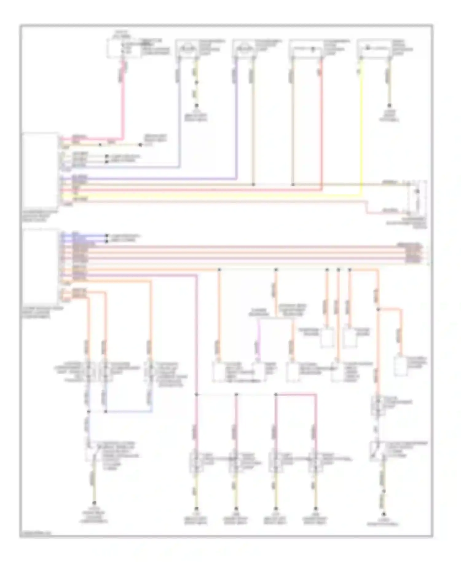 Wiring diagram passenger's door power window switch for BMW 7 series E65/E66 facelift (2005-2008) (1 of 1)