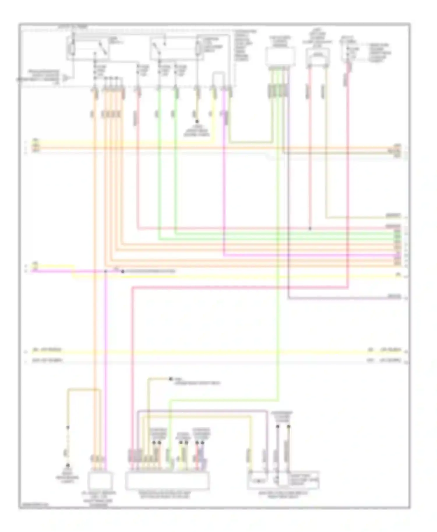 Wiring diagram right tank half fuel level sensor for BMW 7 series E65/E66 facelift (2005-2008) (1 of 1)