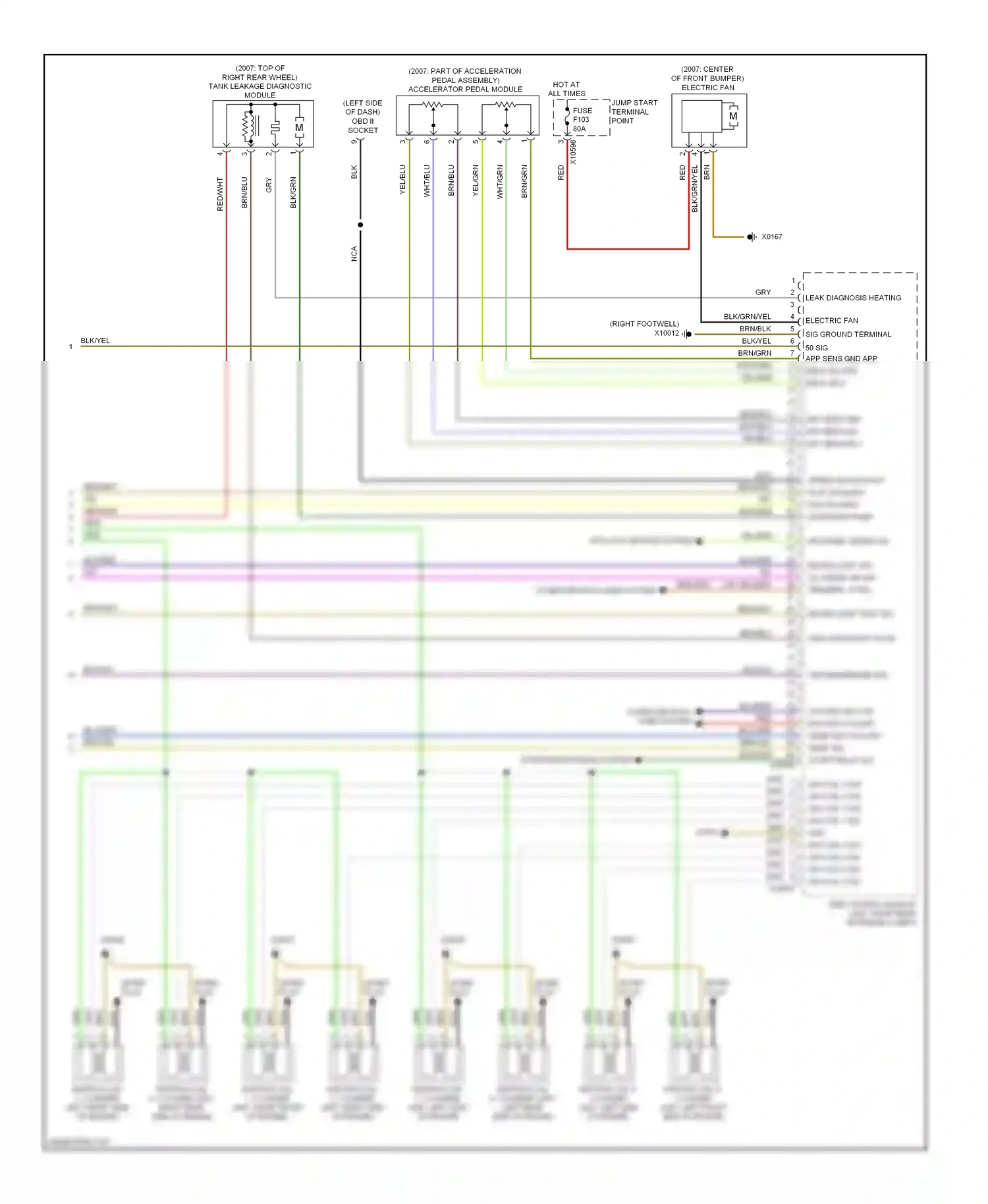 BMW 7 series E65/E66 facelift (2005-2008) spark plug wiring diagram  (1 of 3)