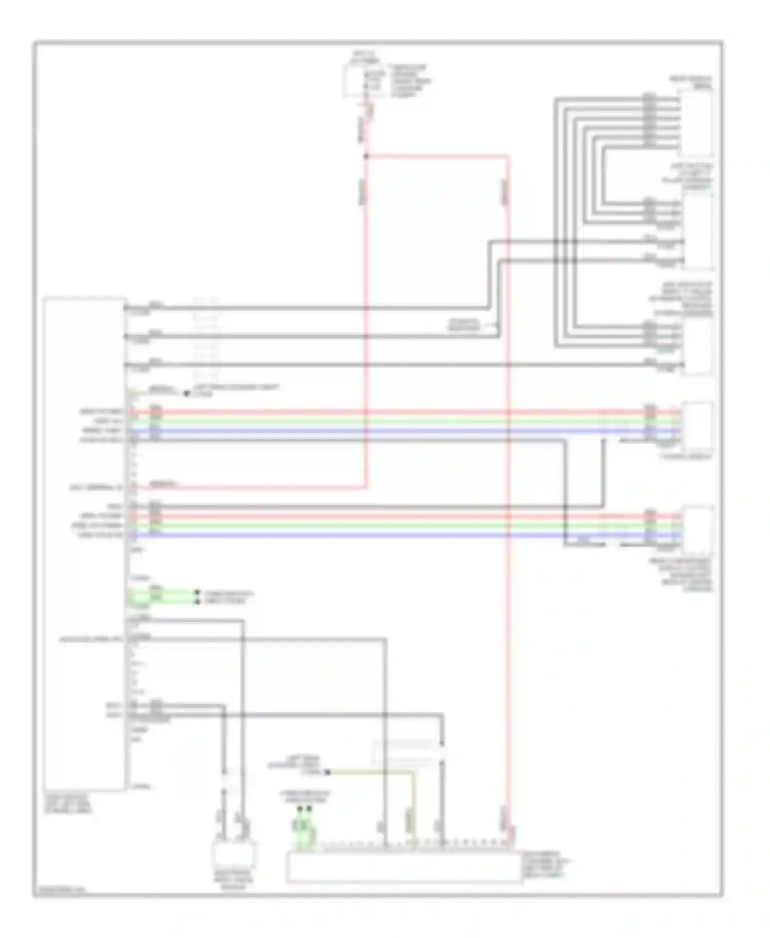 Wiring diagram video sig red for BMW 7 series E65/E66 facelift (2005-2008) (4 of 4)