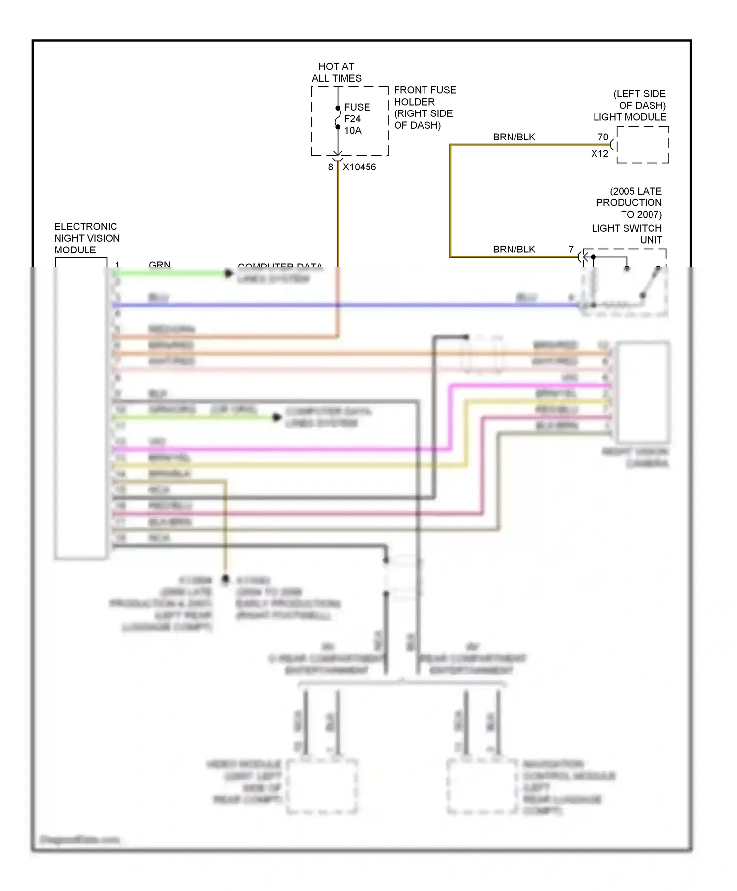 BMW 7 series E65/E66 facelift (2005-2008) vio wiring diagram  (24 of 28)