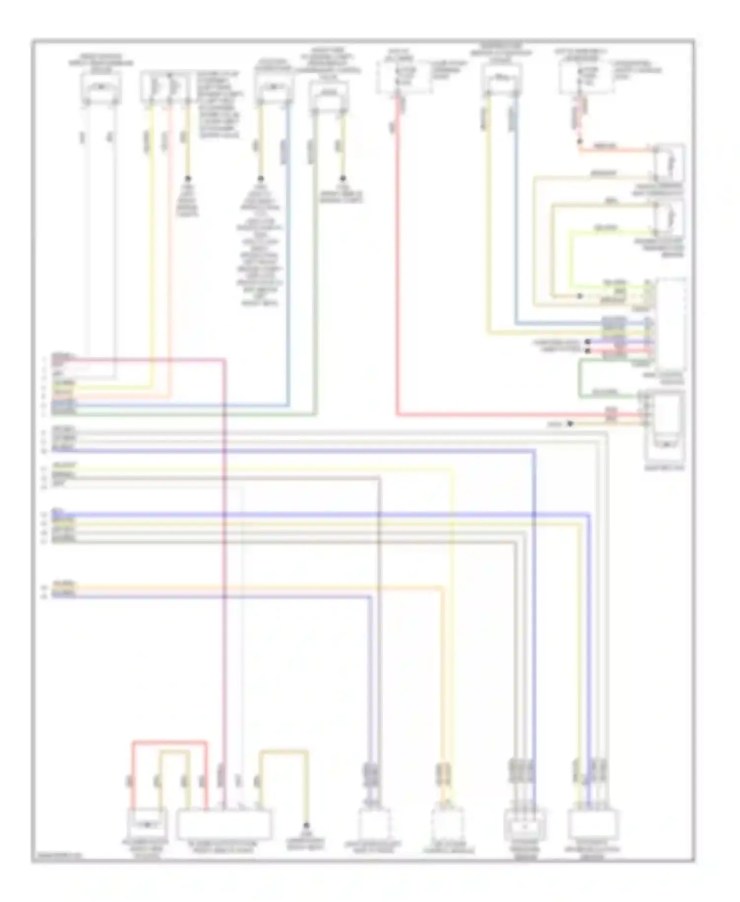7 series BMW E65/E66 (2001-2005): Automatic a/c circuit, basic a/c (2 of 2)