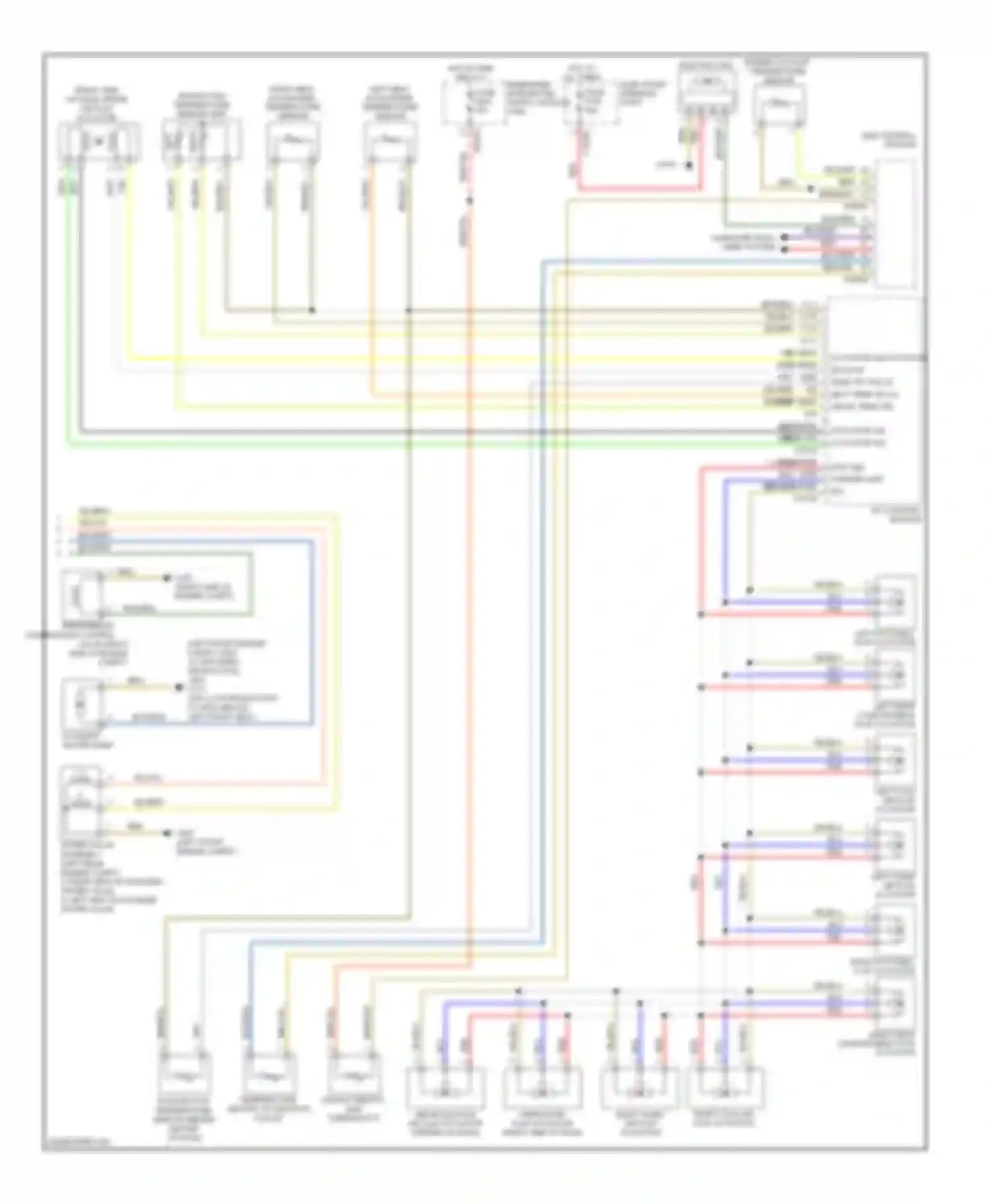 7 series BMW E65/E66 (2001-2005): Automatic a/c circuit, high a/c (2 of 2)