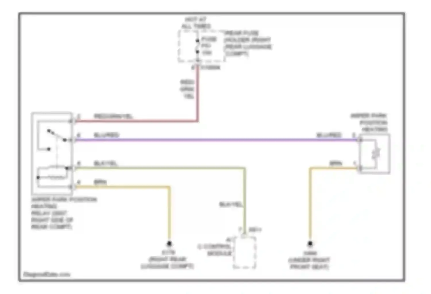 7 series BMW E65/E66 (2001-2005): Wiper deicer circuit