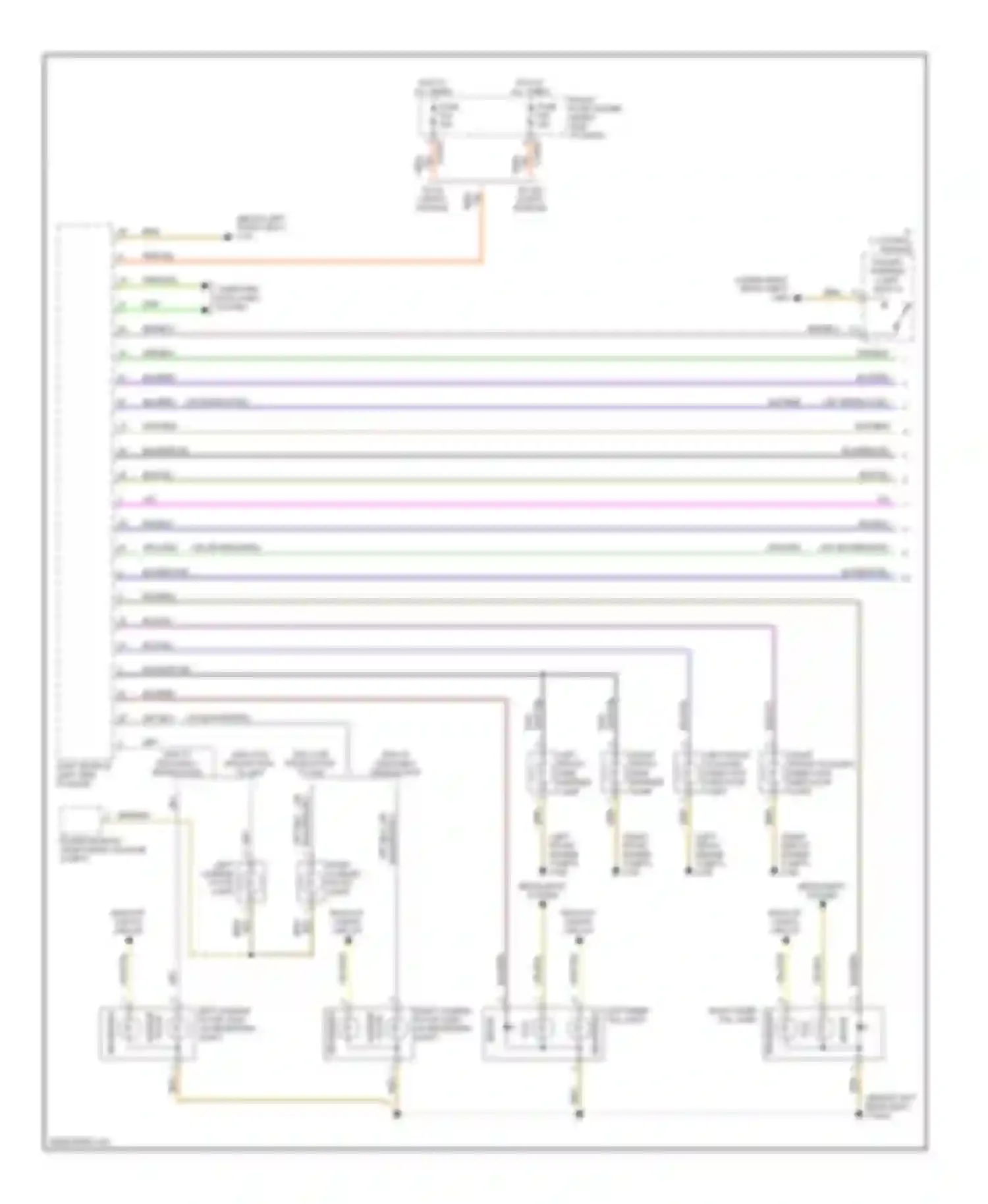 7 series BMW E65/E66 (2001-2005): Exterior lamps circuit (1 of 2)