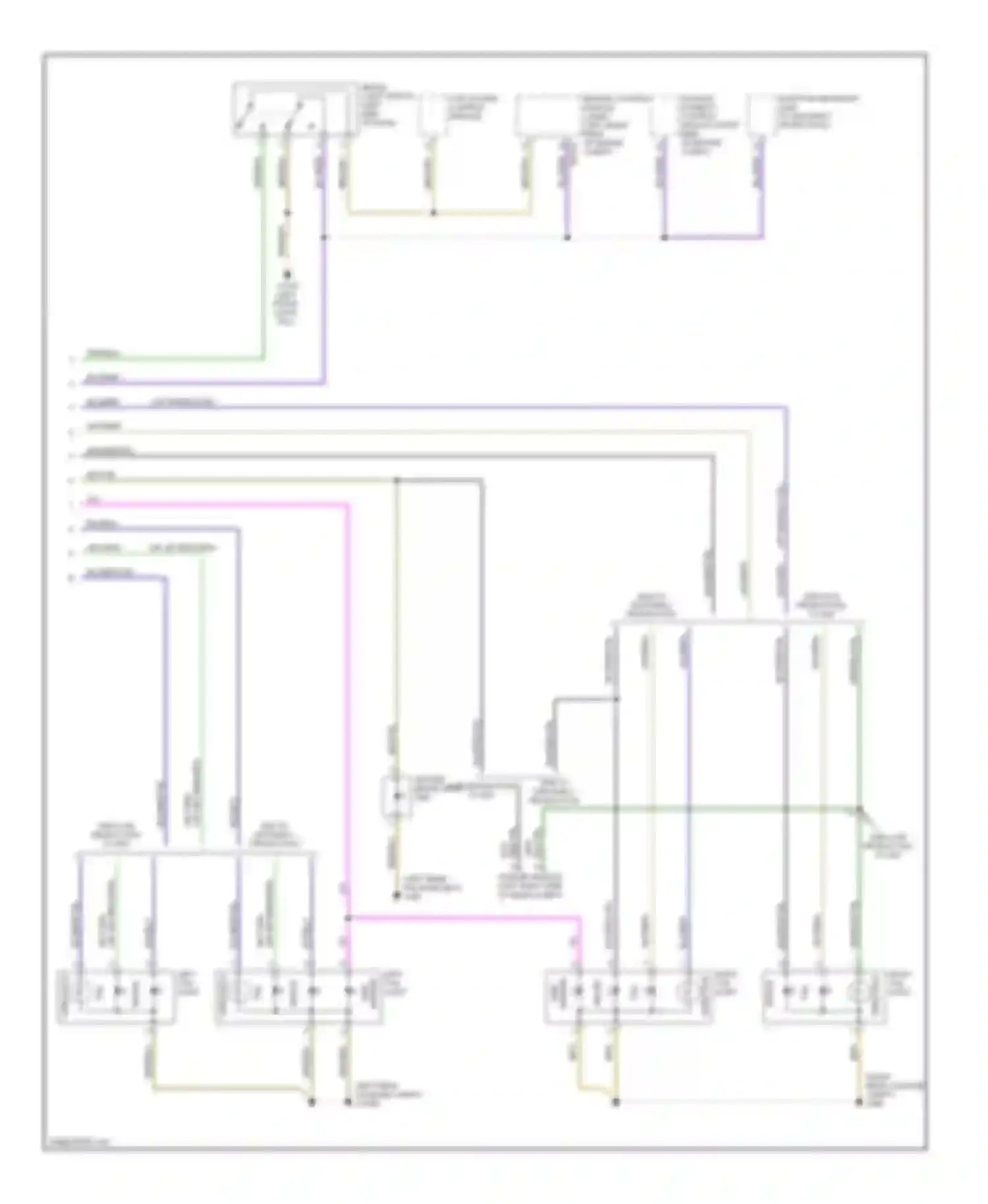7 series BMW E65/E66 (2001-2005): Exterior lamps circuit (2 of 2)