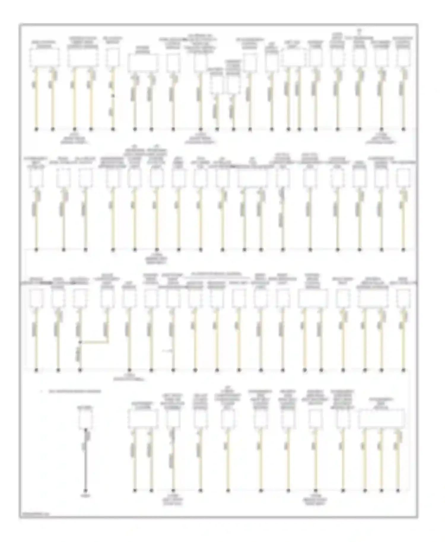 7 series BMW E65/E66 (2001-2005): Ground distribution circuit (3 of 3)