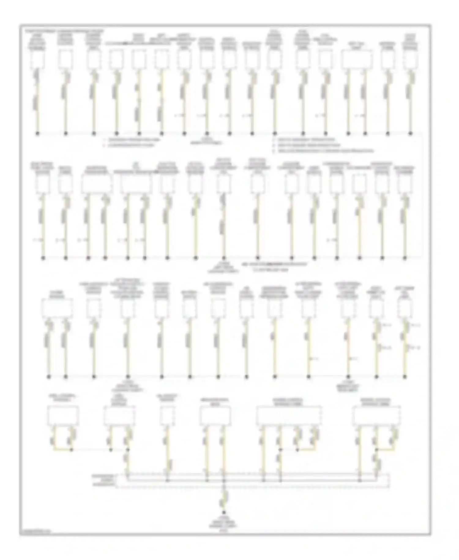 7 series BMW E65/E66 (2001-2005): Ground distribution circuit (3 of 4)