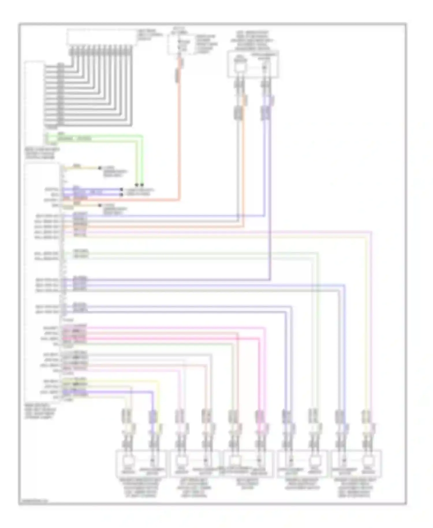 7 series BMW E65/E66 (2001-2005): Left memory rear seat circuit