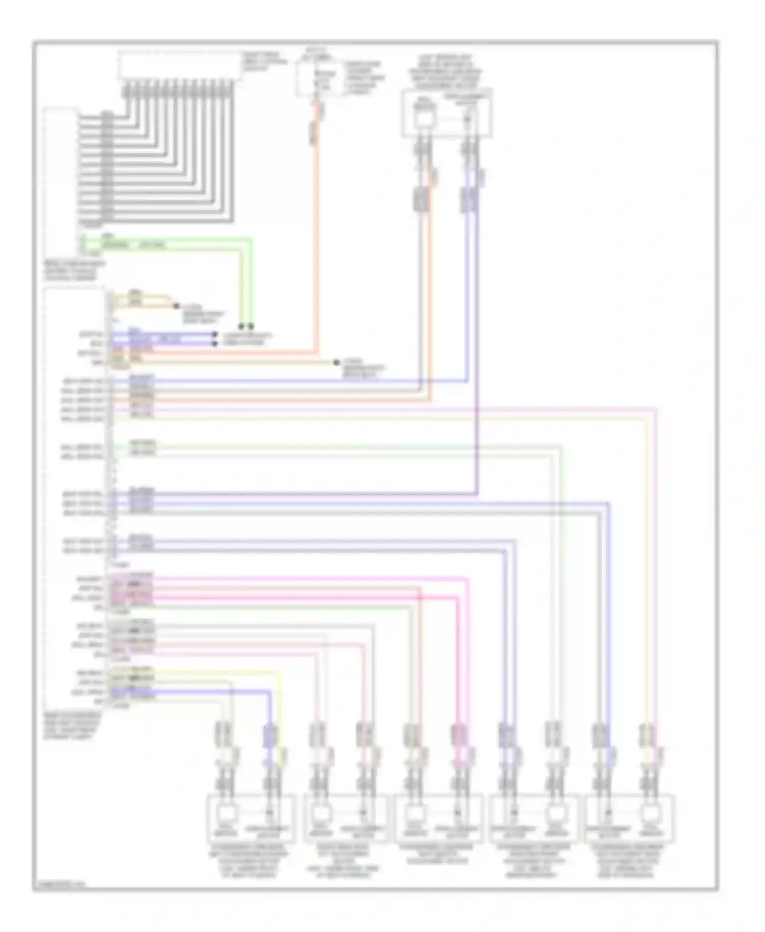 7 series BMW E65/E66 (2001-2005): Right memory rear seat circuit