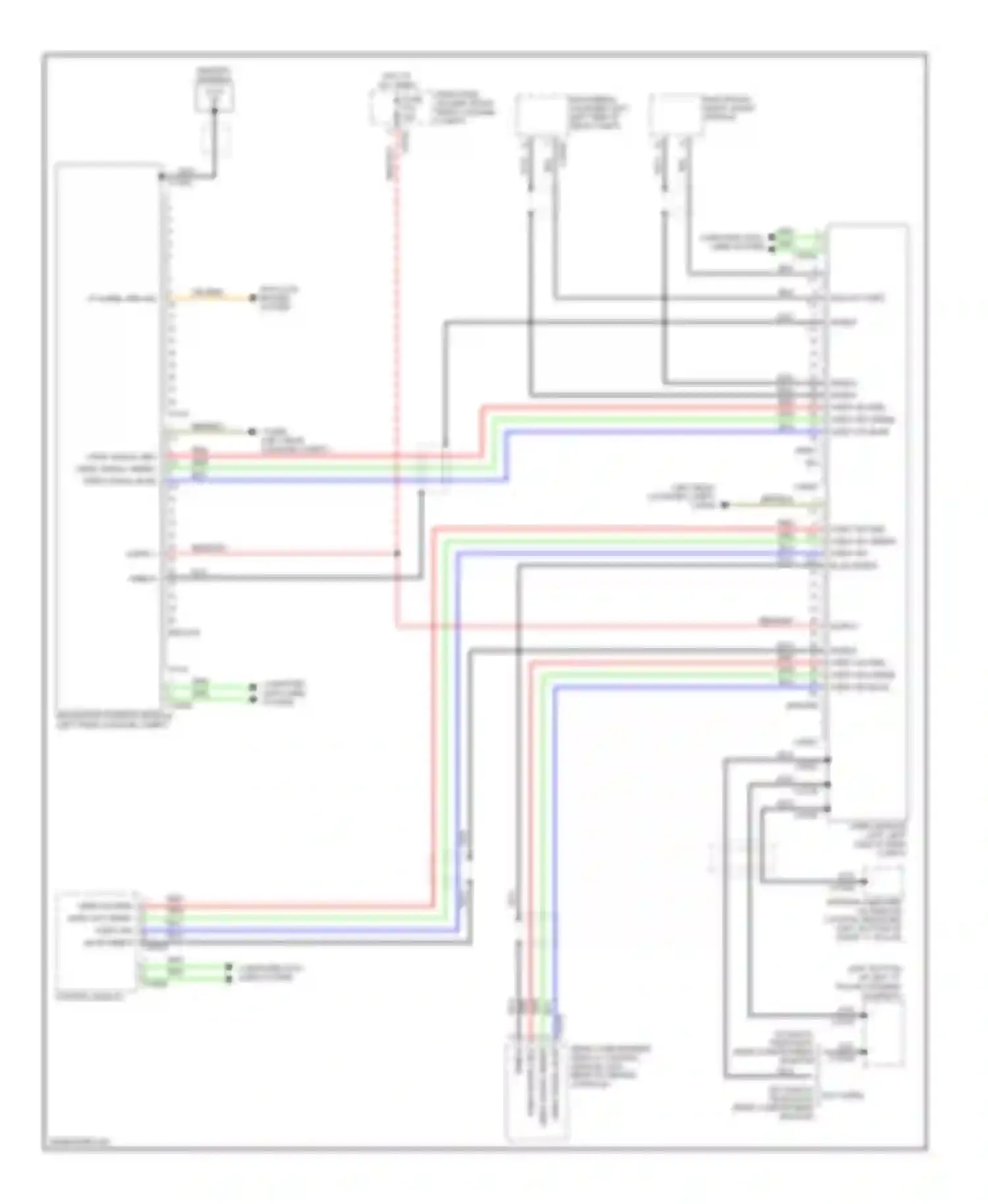 7 series BMW E65/E66 (2001-2005): Navigation circuit, with rear compartment display
