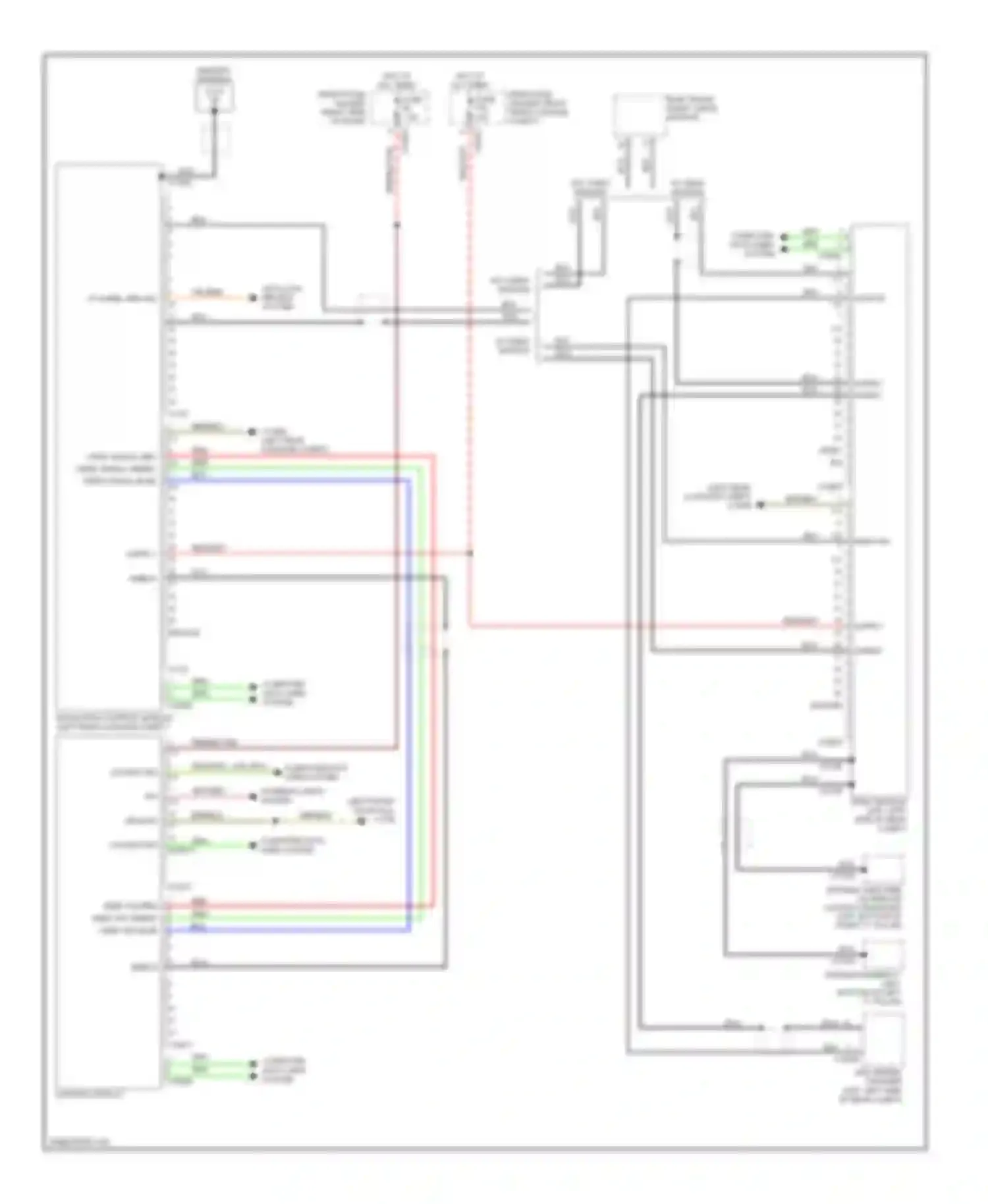 7 series BMW E65/E66 (2001-2005): Navigation circuit, without rear compartment display