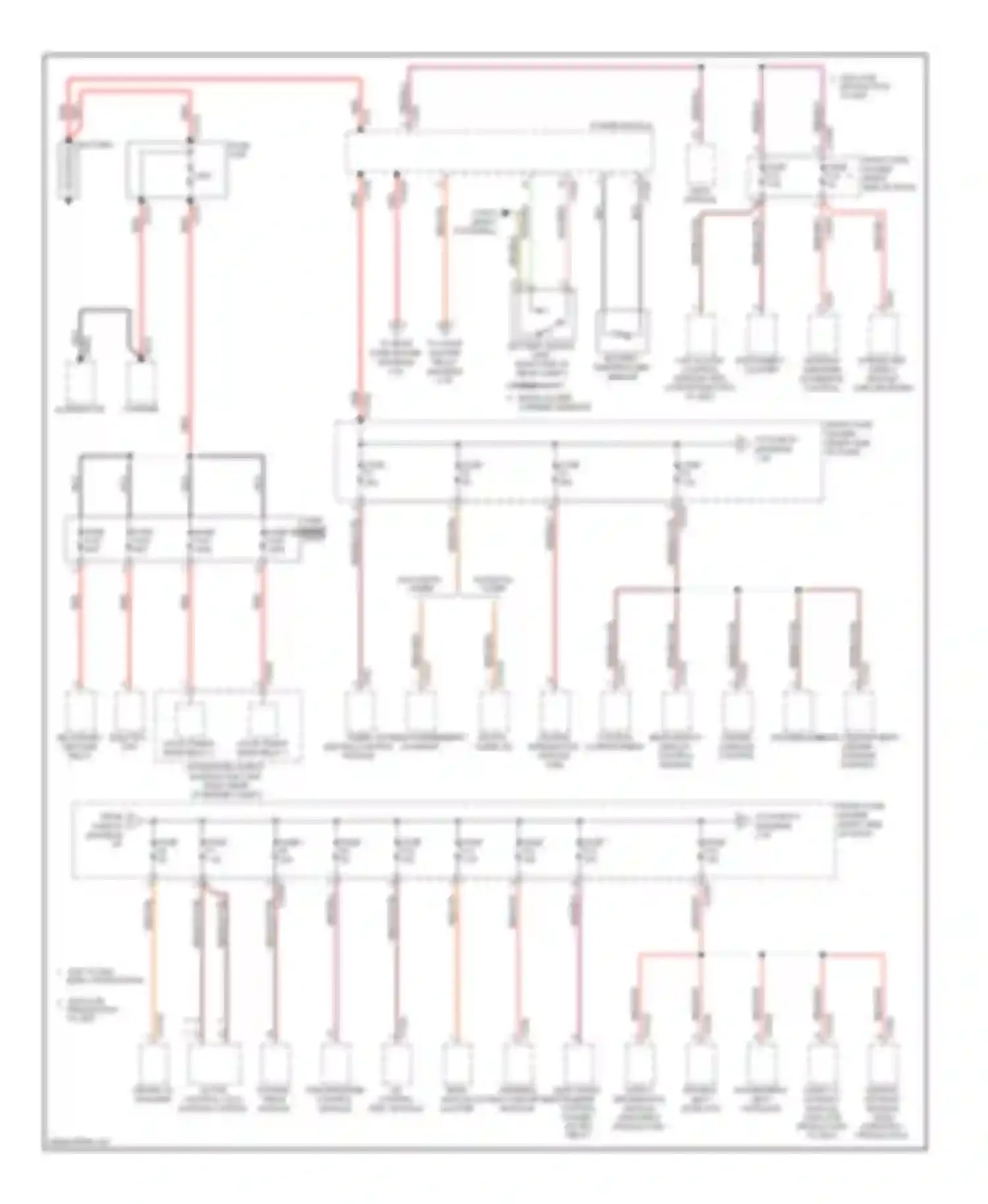 7 series BMW E65/E66 (2001-2005): Power distribution circuit (1 of 3)