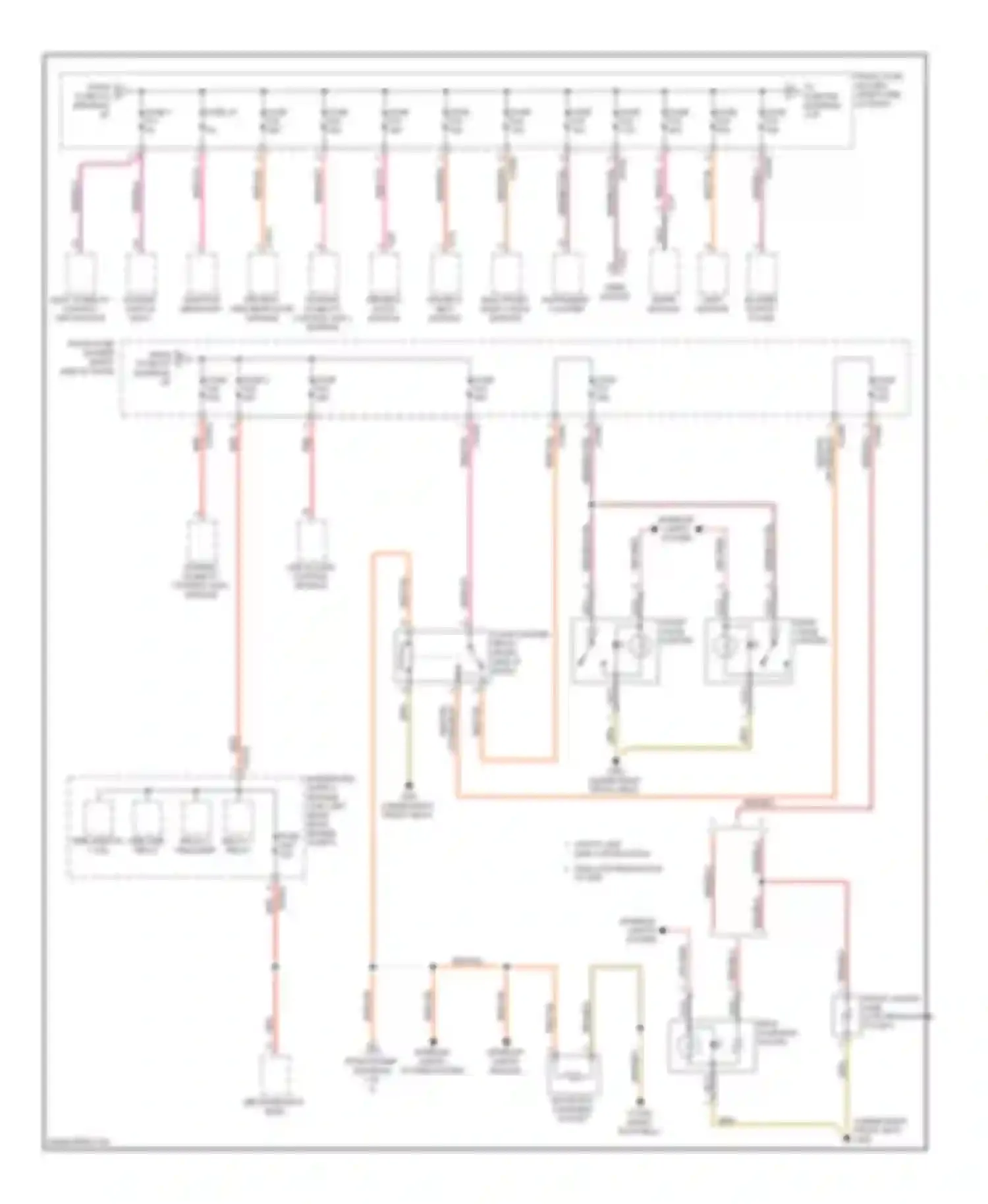 7 series BMW E65/E66 (2001-2005): Power distribution circuit (2 of 3)