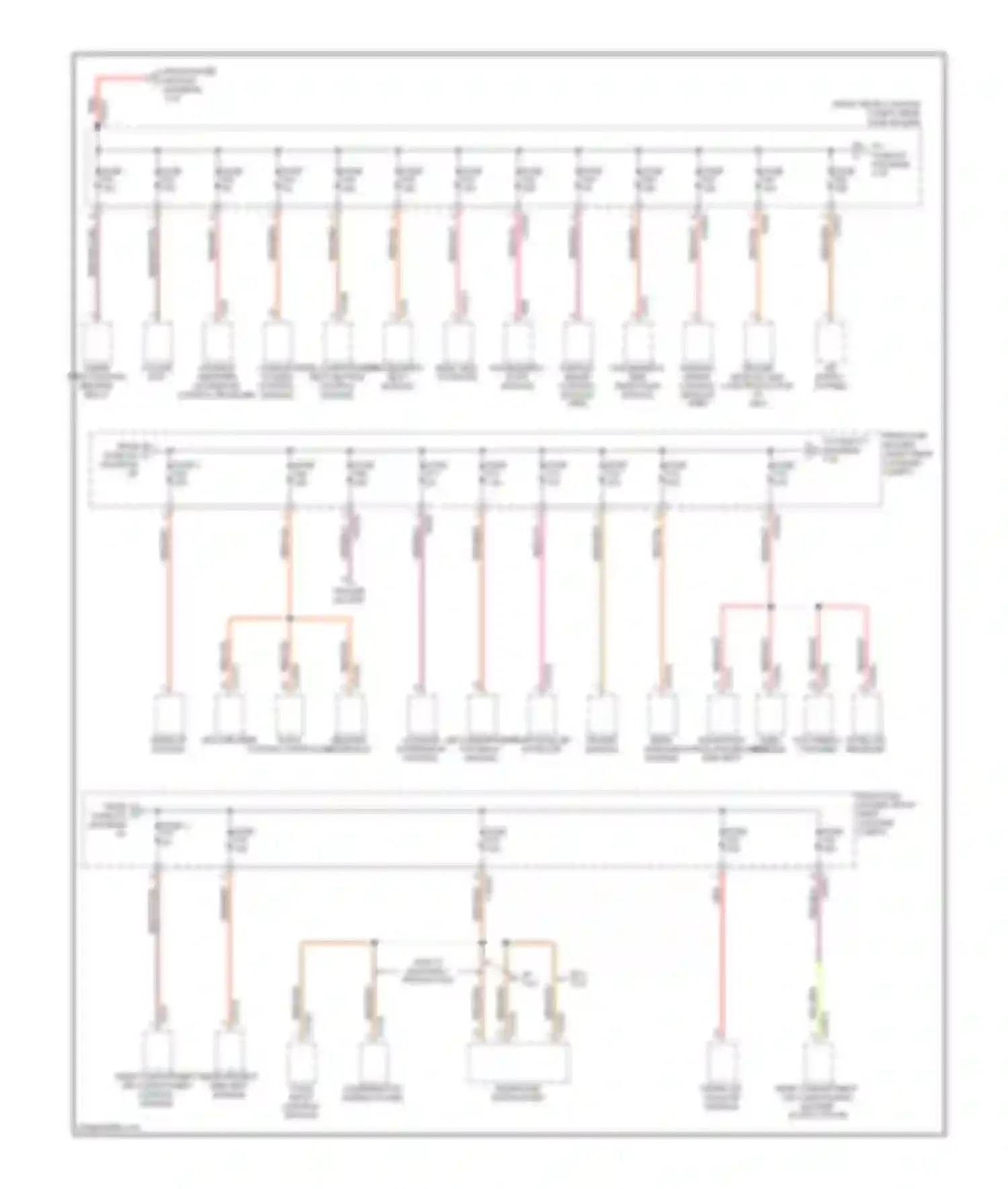 7 series BMW E65/E66 (2001-2005): Power distribution circuit (3 of 3)