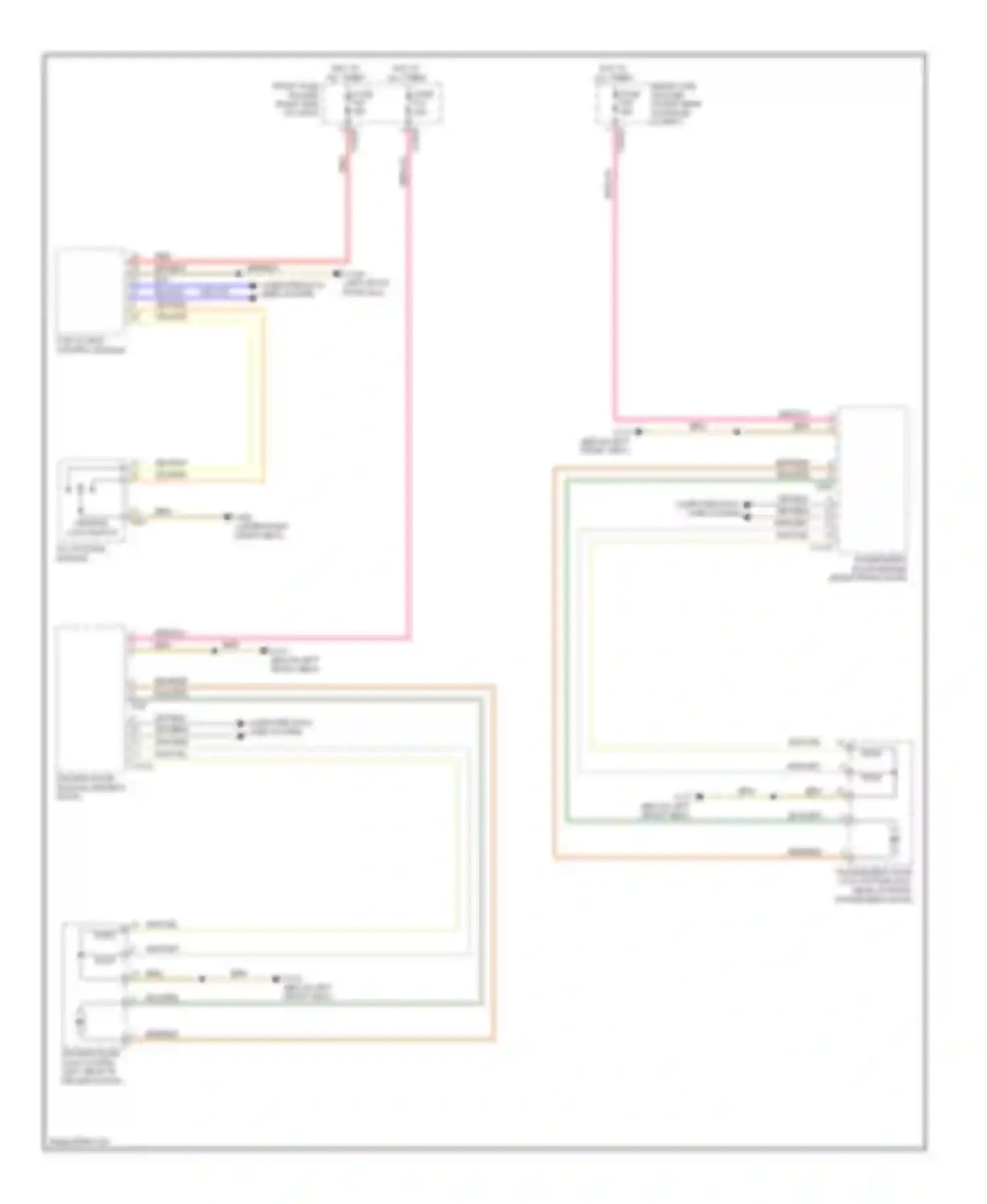 7 series BMW E65/E66 (2001-2005): Power door locks circuit, automatic softclose doors
