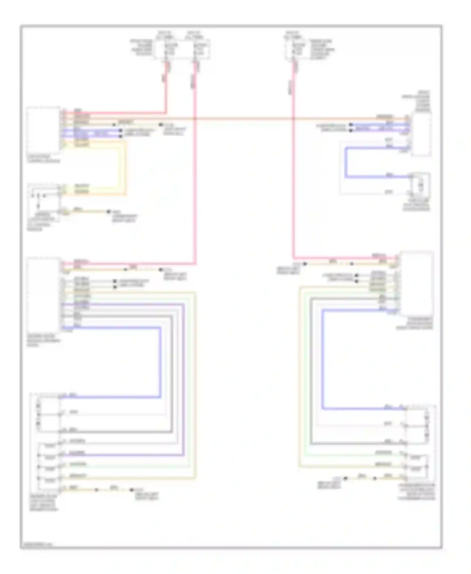 7 series BMW E65/E66 (2001-2005): Power door locks circuit, with softclose doors