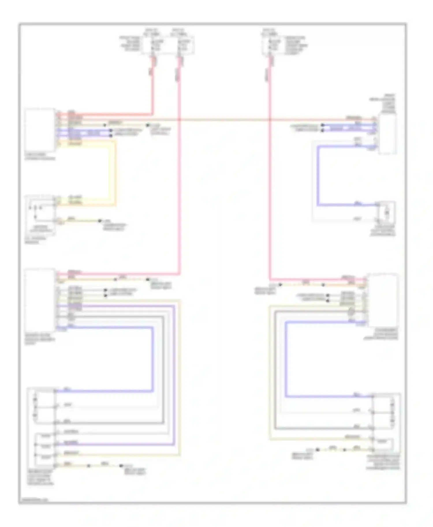 7 series BMW E65/E66 (2001-2005): Power door locks circuit, without softclose doors