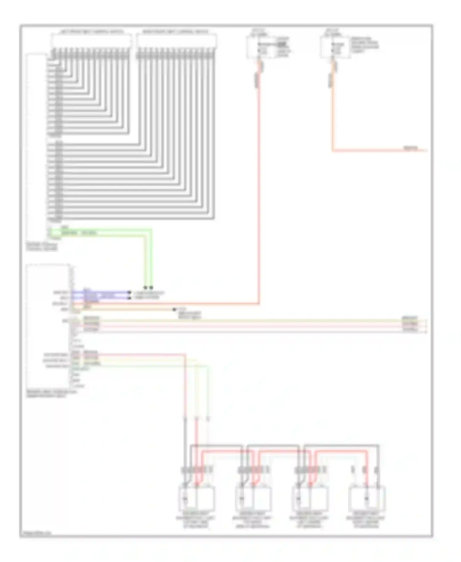 7 series BMW E65/E66 (2001-2005): Front seat ventilation circuit, without lumbar (1 of 2)