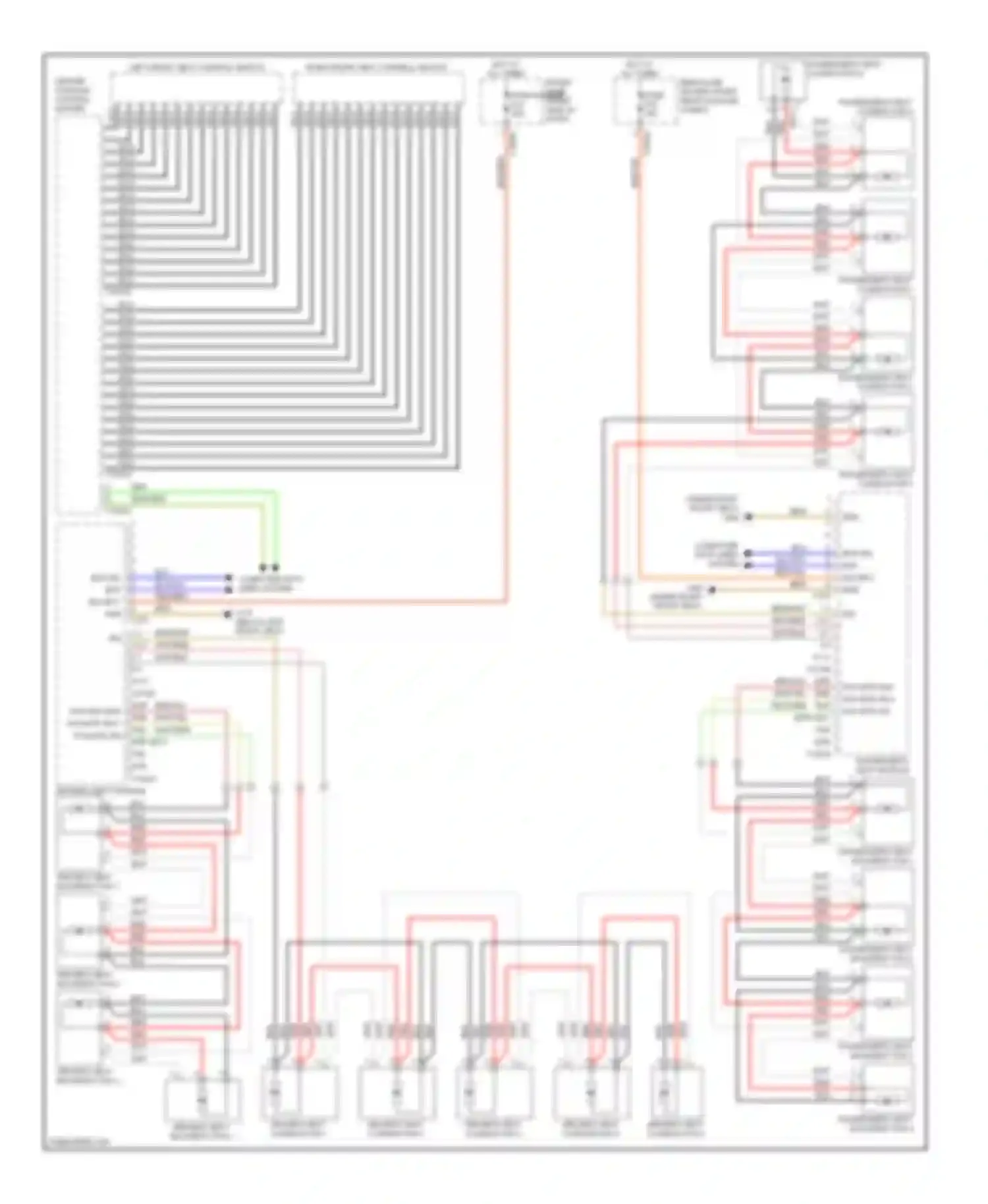 7 series BMW E65/E66 (2001-2005): Front seat ventilation circuit, without lumbar