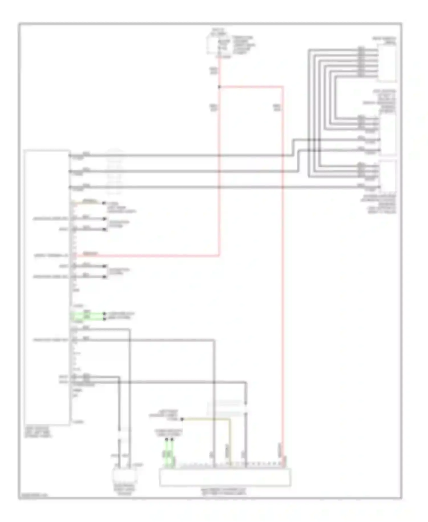 7 series BMW E65/E66 (2001-2005): Video system circuit, with navigation & without rear compt display