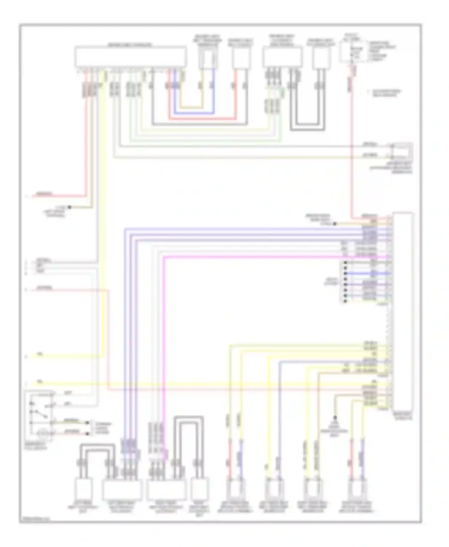7 series BMW E65/E66 (2001-2005): Supplemental restraints circuit (3 of 3)