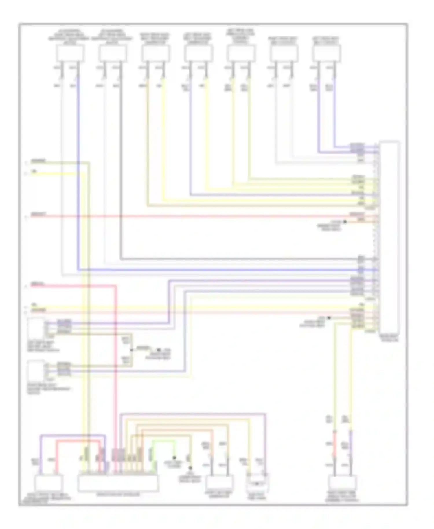 7 series BMW E65/E66 (2001-2005): Supplemental restraints circuit (4 of 4)
