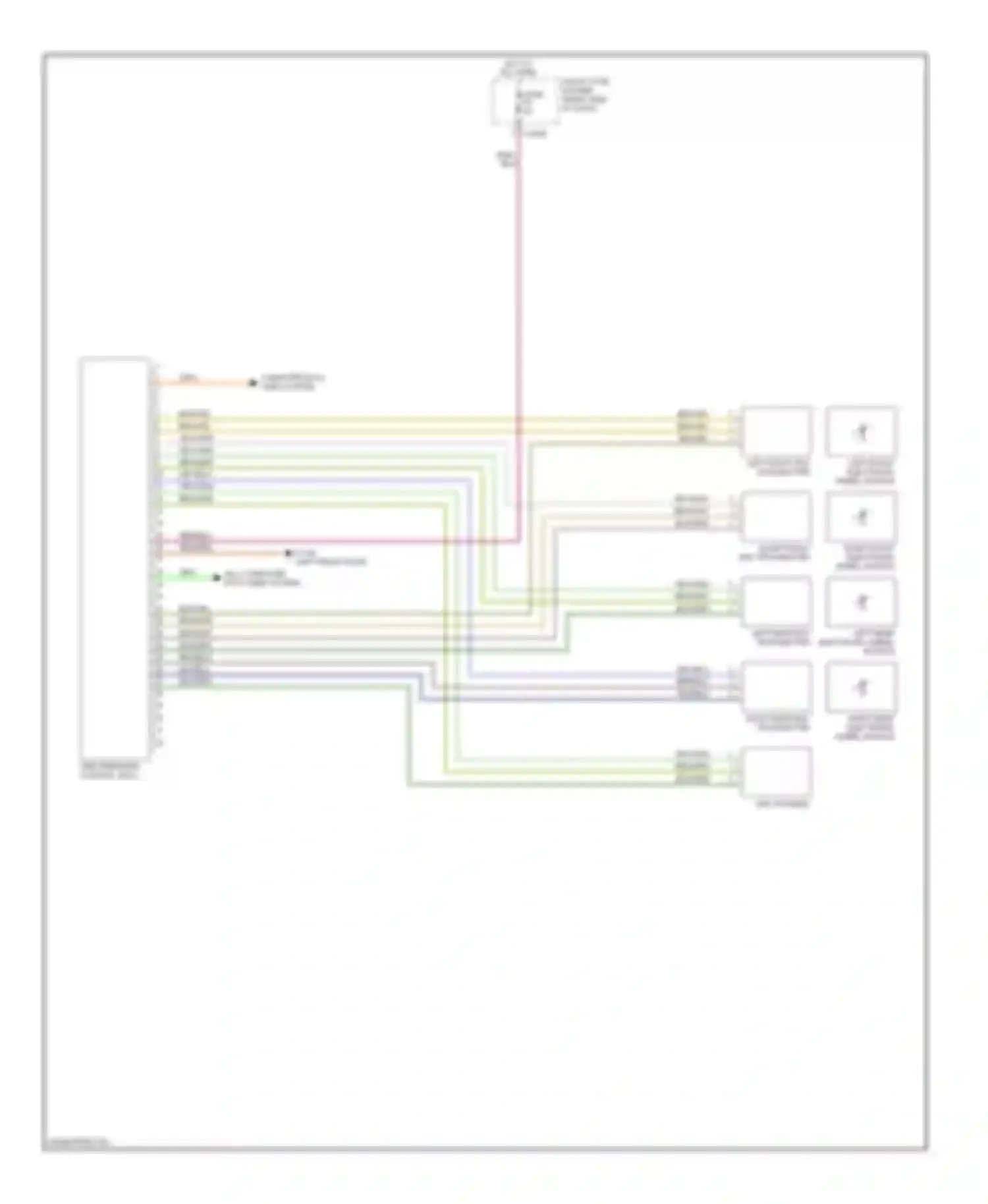 7 series BMW E65/E66 (2001-2005): Warning systems circuit, with wheel transmitters