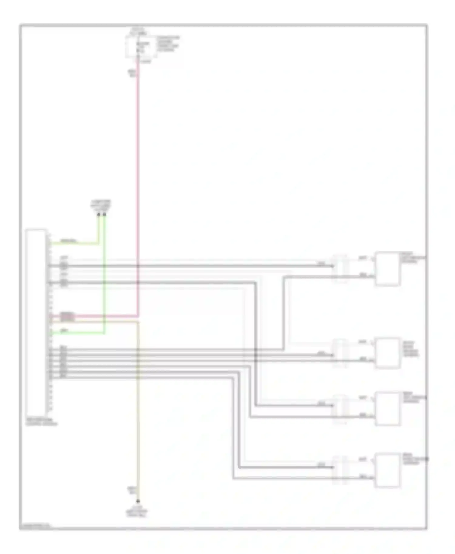 7 series BMW E65/E66 (2001-2005): Warning systems circuit, without wheel transmitters