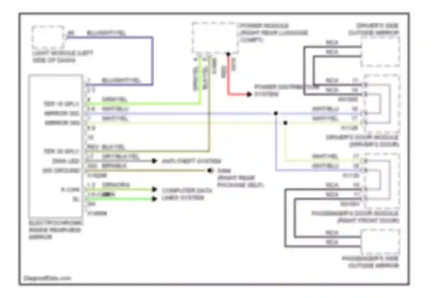 Wiring diagram blk/yel for BMW 7 series E65/E66 (2001-2005) (13 of 35)