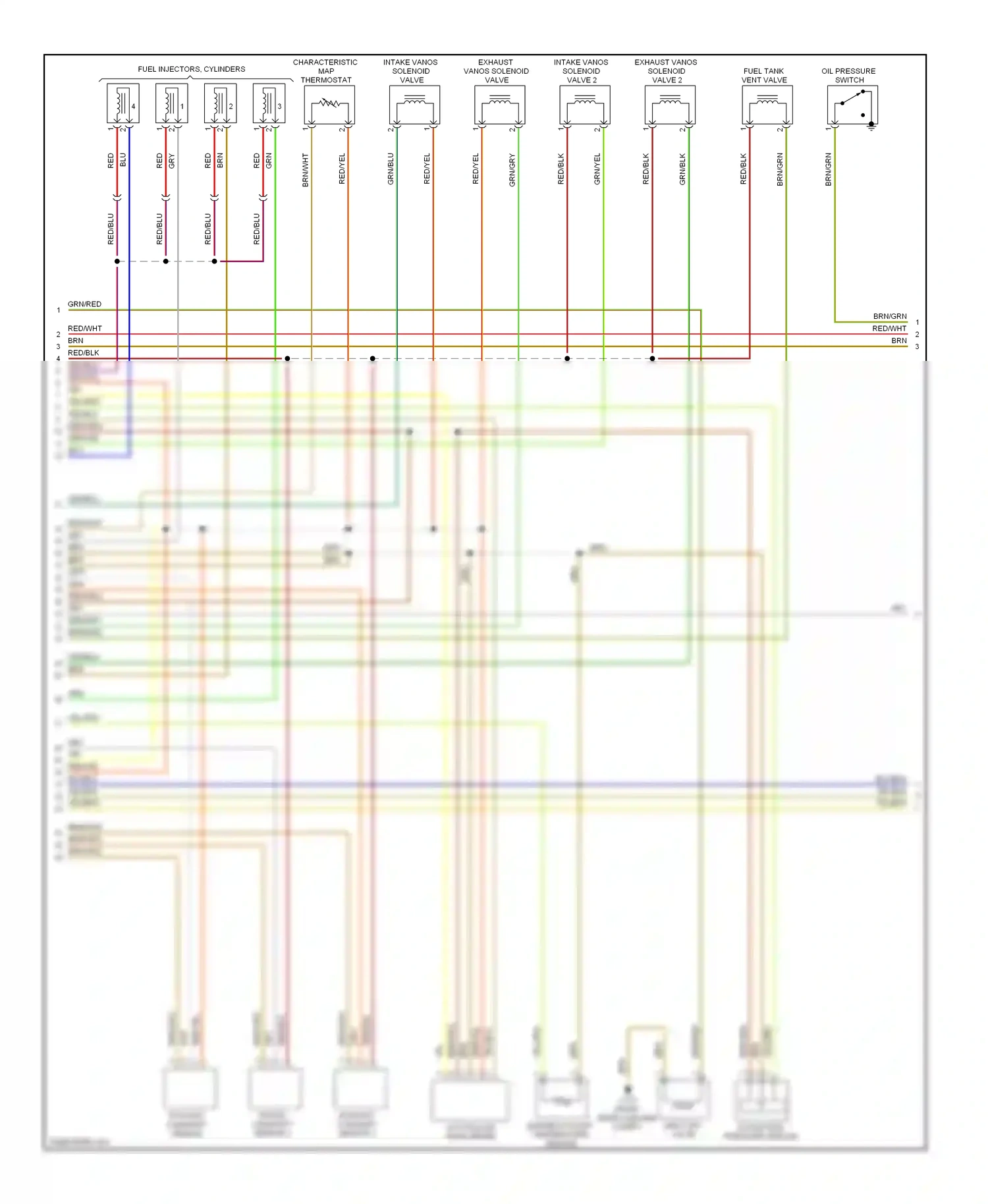 BMW 7 series E65/E66 (2001-2005) blu/blk wiring diagram  (10 of 42)