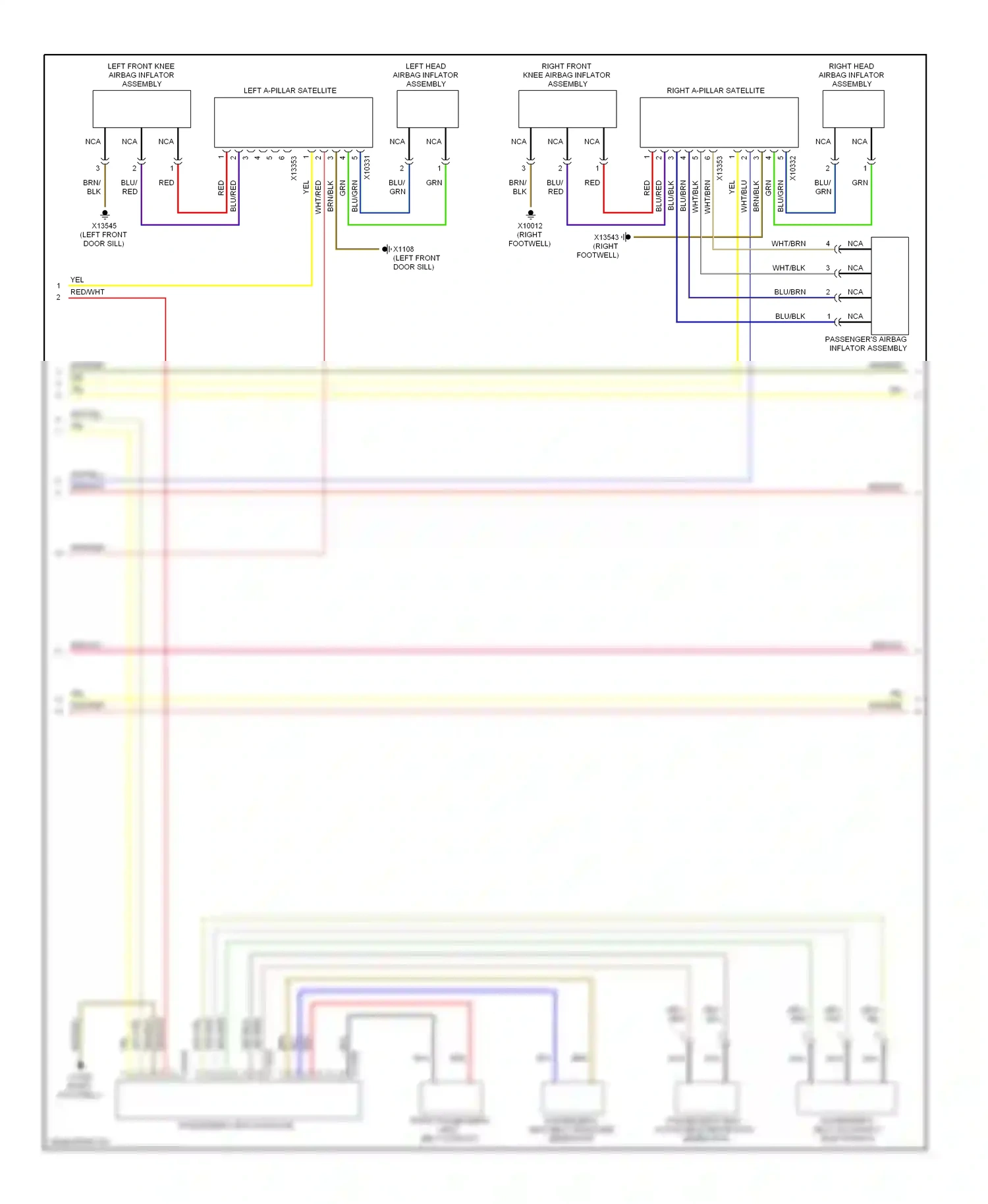 BMW 7 series E65/E66 (2001-2005) blu/brn wiring diagram  (36 of 36)