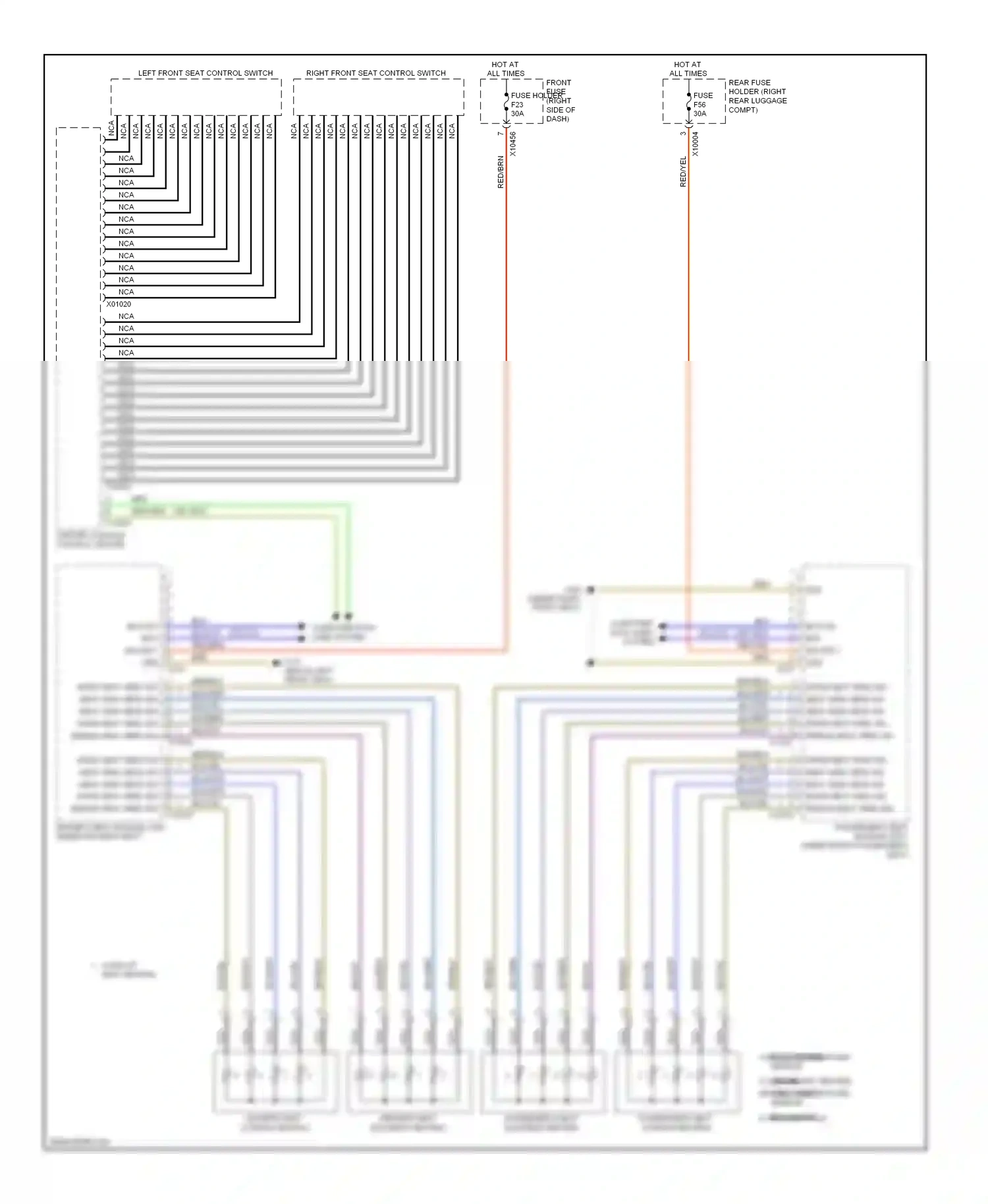 BMW 7 series E65/E66 (2001-2005) blu/wht wiring diagram  (13 of 28)