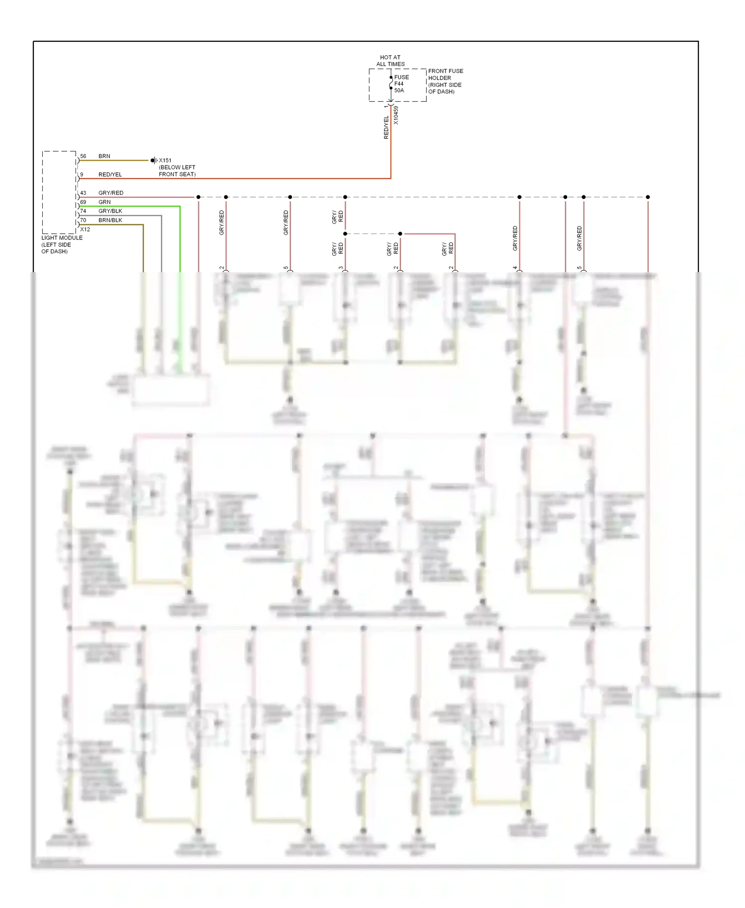 BMW 7 series E65/E66 (2001-2005) brn wiring diagram  (59 of 139)