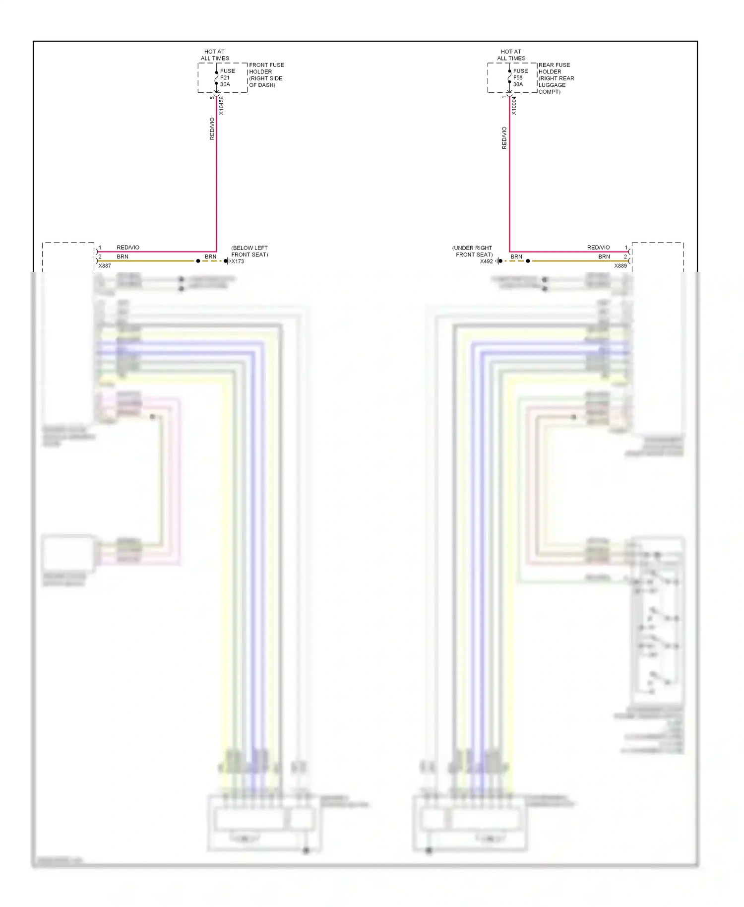 BMW 7 series E65/E66 (2001-2005) brn wiring diagram  (124 of 139)