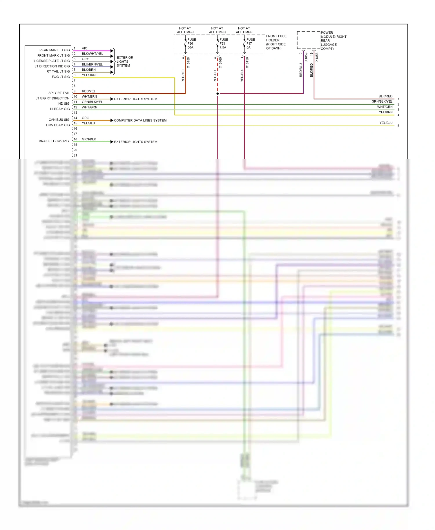 BMW 7 series E65/E66 (2001-2005) brn wiring diagram  (31 of 139)