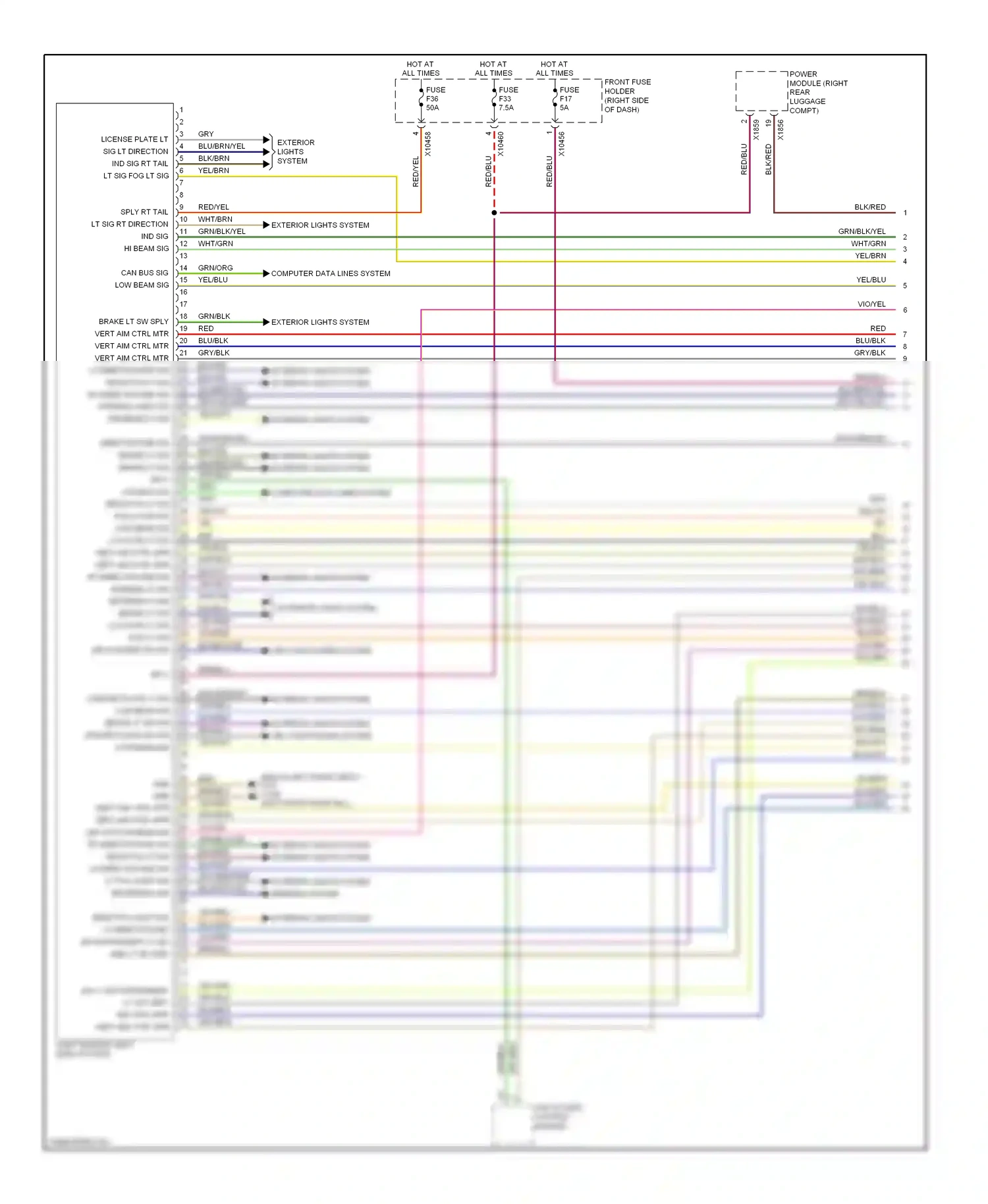 BMW 7 series E65/E66 (2001-2005) brn wiring diagram  (42 of 139)
