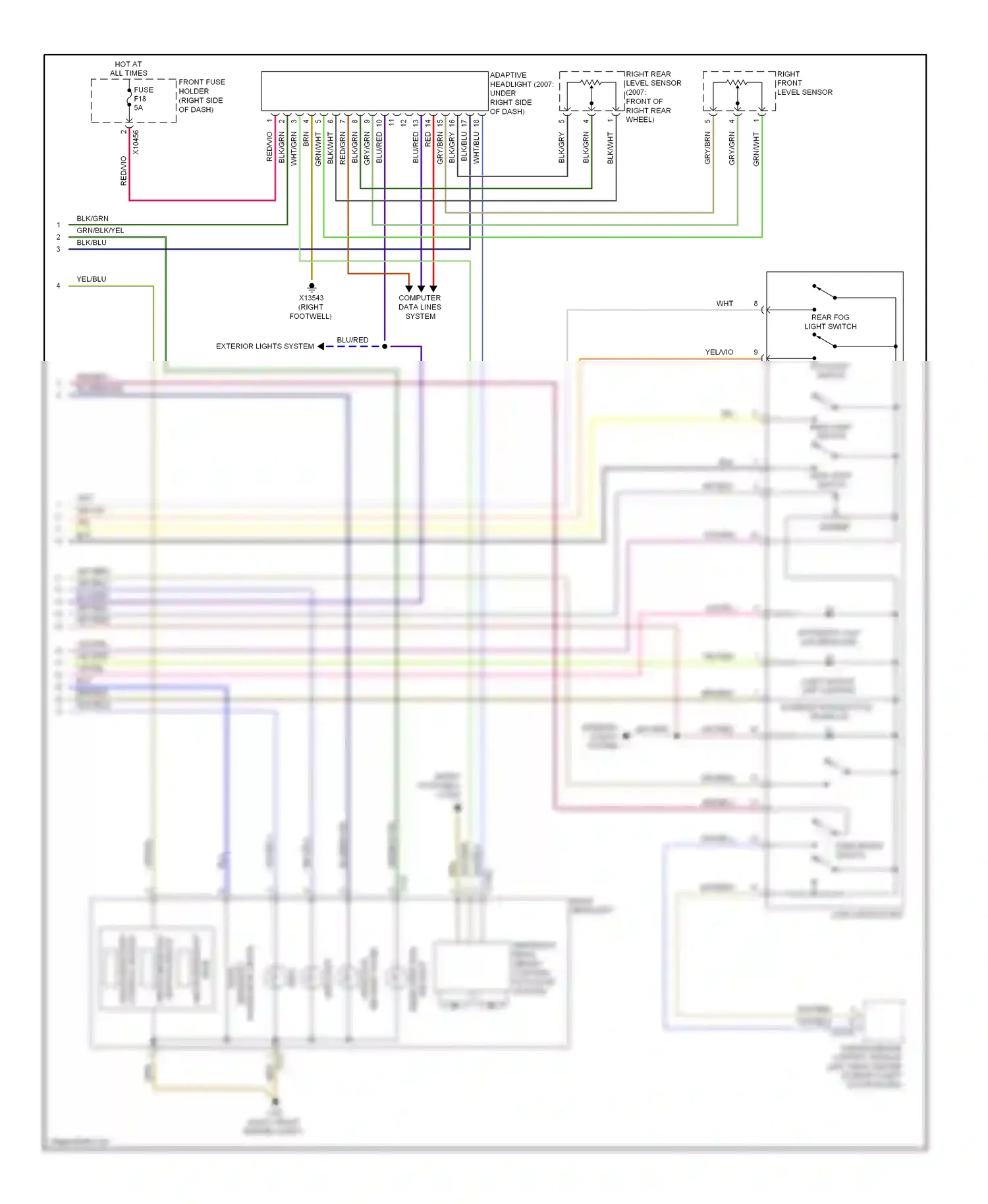 BMW 7 series E65/E66 (2001-2005) brn wiring diagram  (41 of 139)