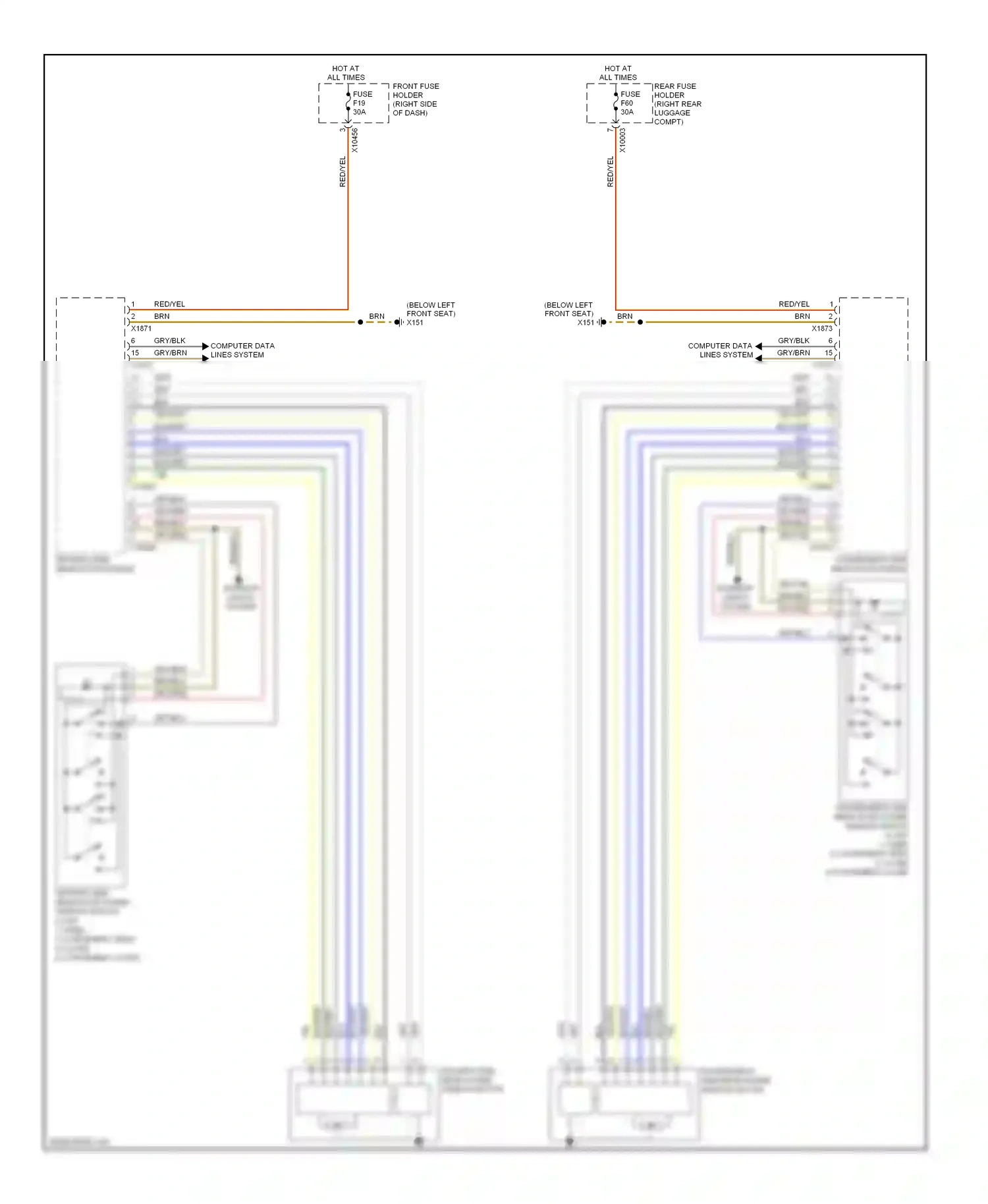 BMW 7 series E65/E66 (2001-2005) brn wiring diagram  (84 of 139)