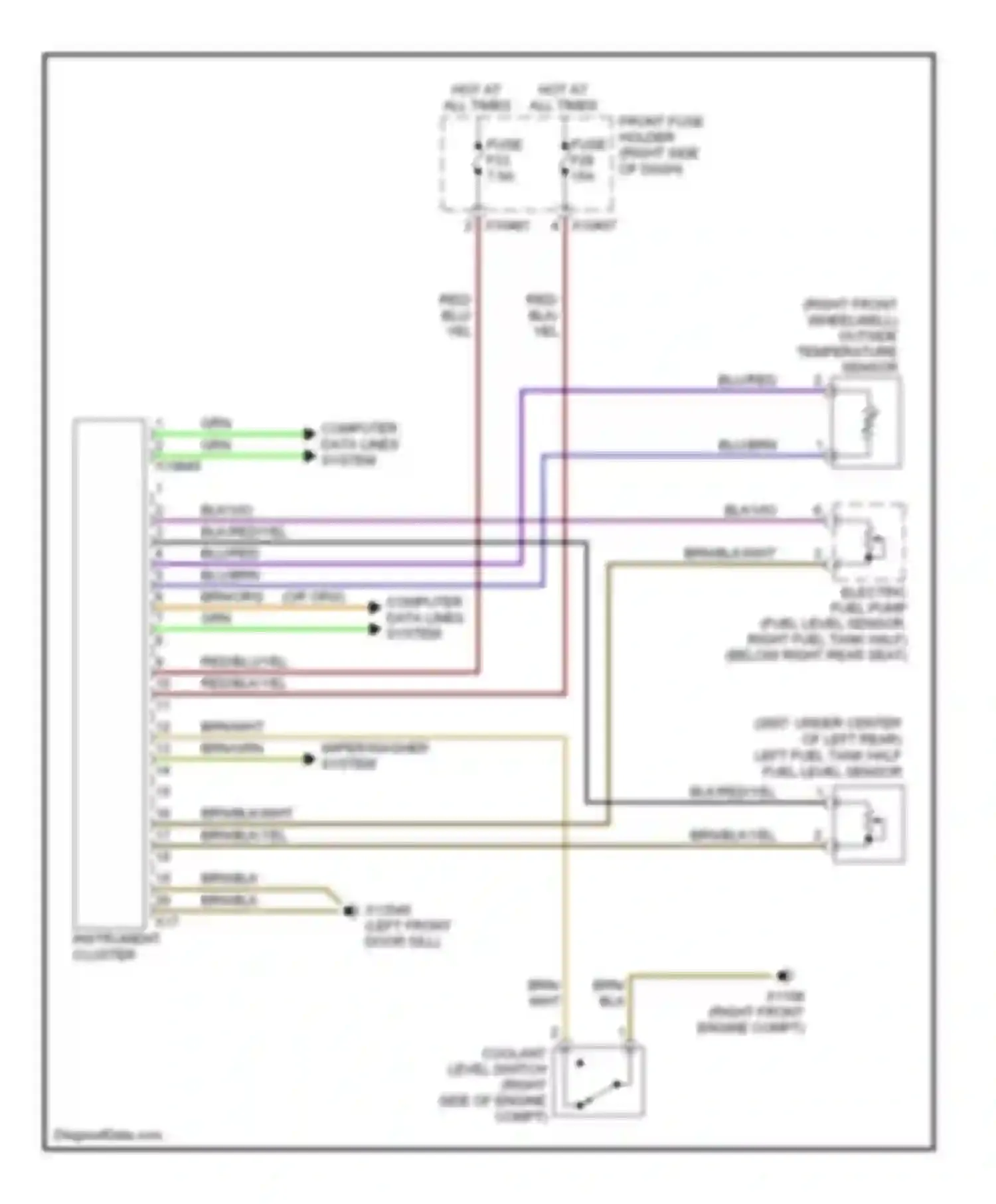 Wiring diagram brn/blk/wht for BMW 7 series E65/E66 (2001-2005) (1 of 3)