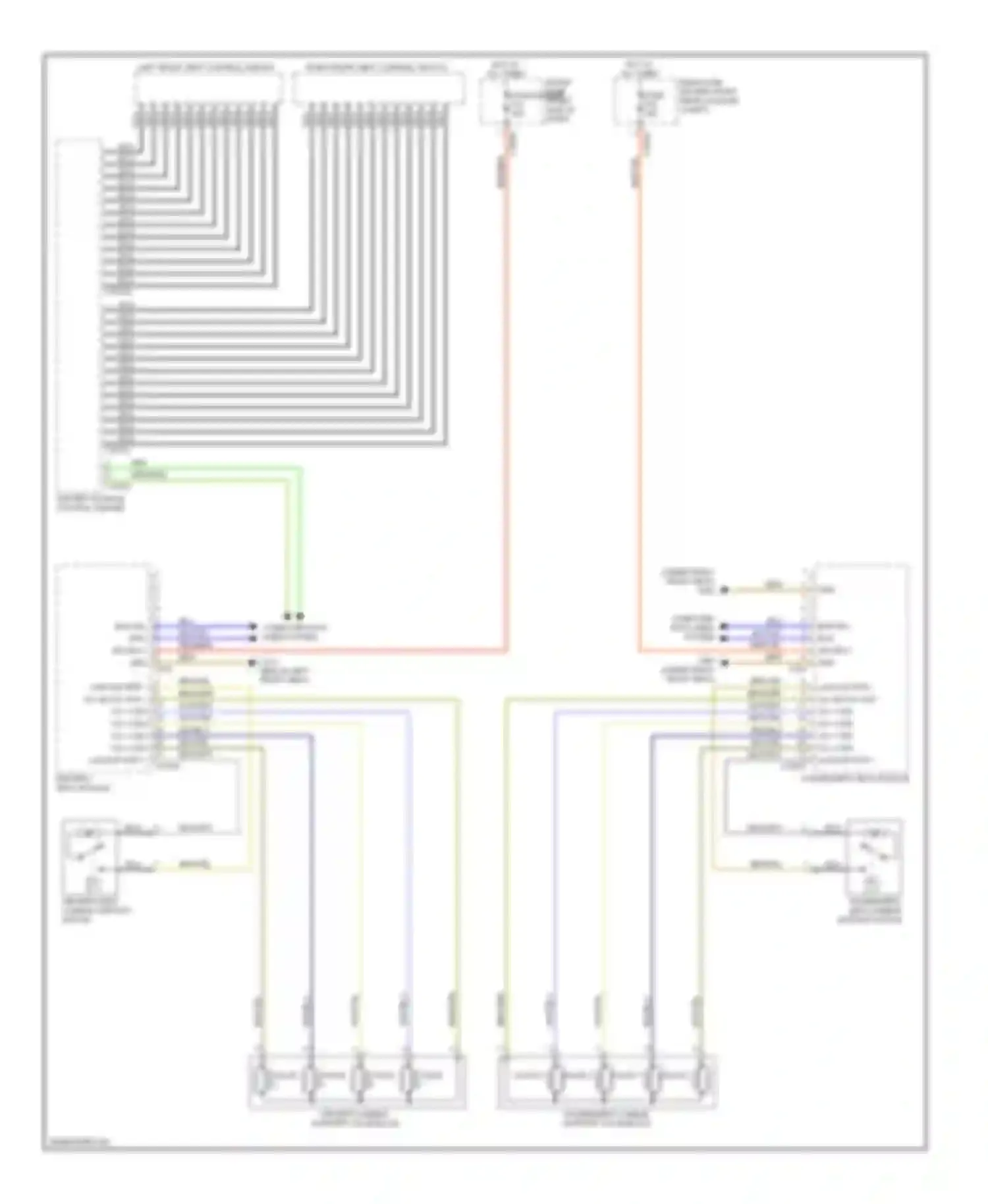 Wiring diagram center console control center for BMW 7 series E65/E66 (2001-2005) (5 of 14)