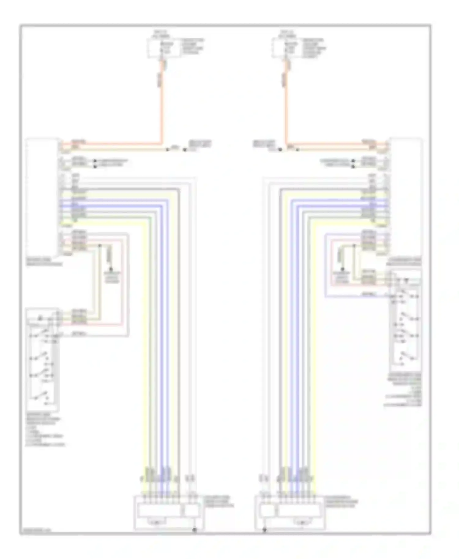 Wiring diagram driver's side rear power window motor for BMW 7 series E65/E66 (2001-2005) (1 of 1)