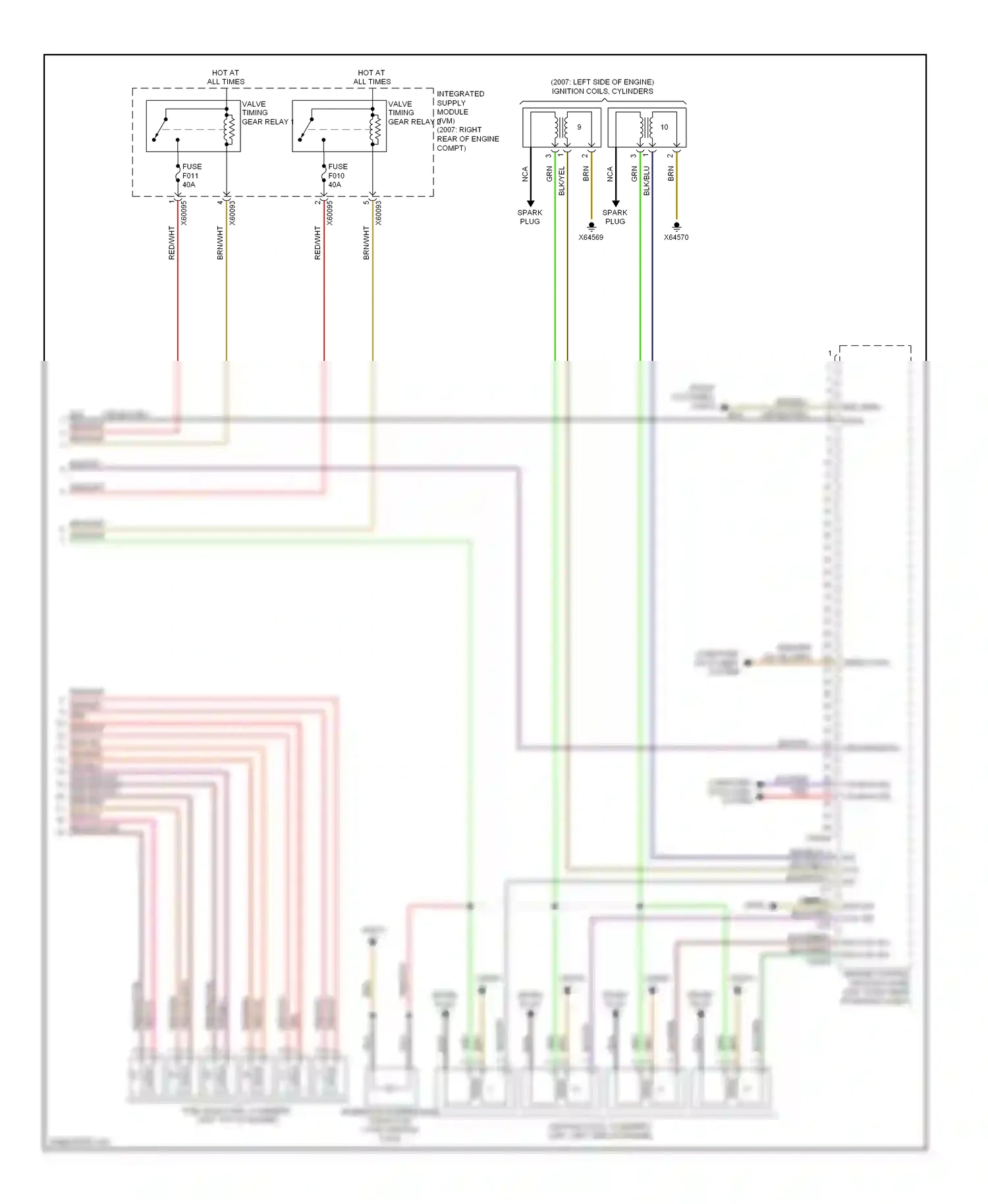 BMW 7 series E65/E66 (2001-2005) engine control module ii (dme) wiring diagram  (4 of 4)