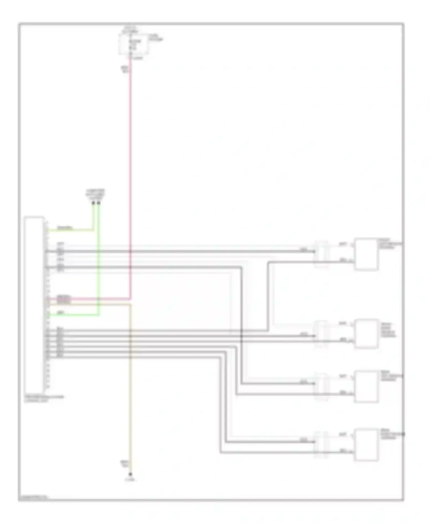 Wiring diagram fuse holder for BMW 7 series E65/E66 (2001-2005) (2 of 4)